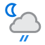 Lluvia irregular en las cercanías