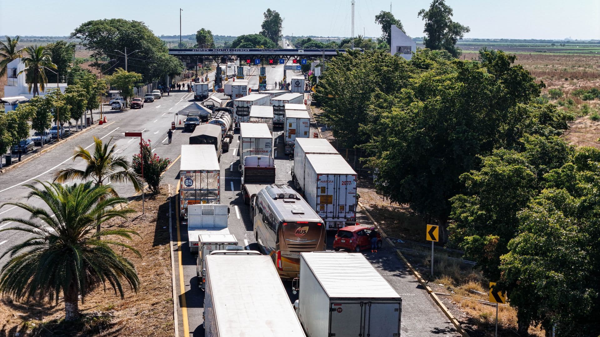 Megabloqueo de Transportistas el 24 de Junio. Foto: Cuartoscuro