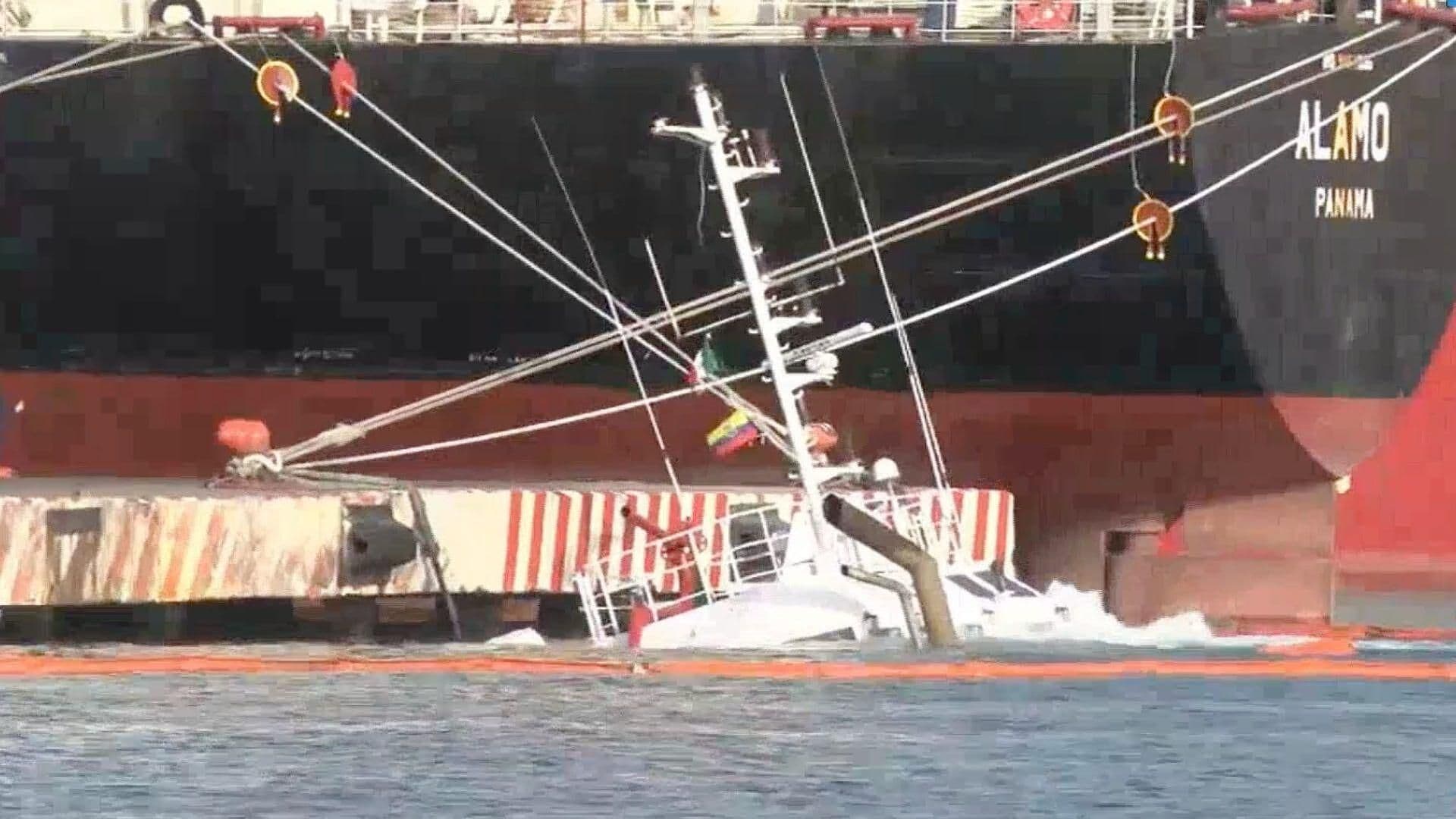 Hundimiento de remolcador en zona de muelles de Veracruz