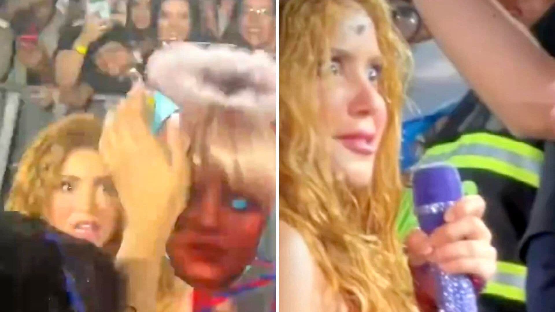 VIDEO: Así Reaccionó Shakira al Ver a Piqué Durante su Concierto