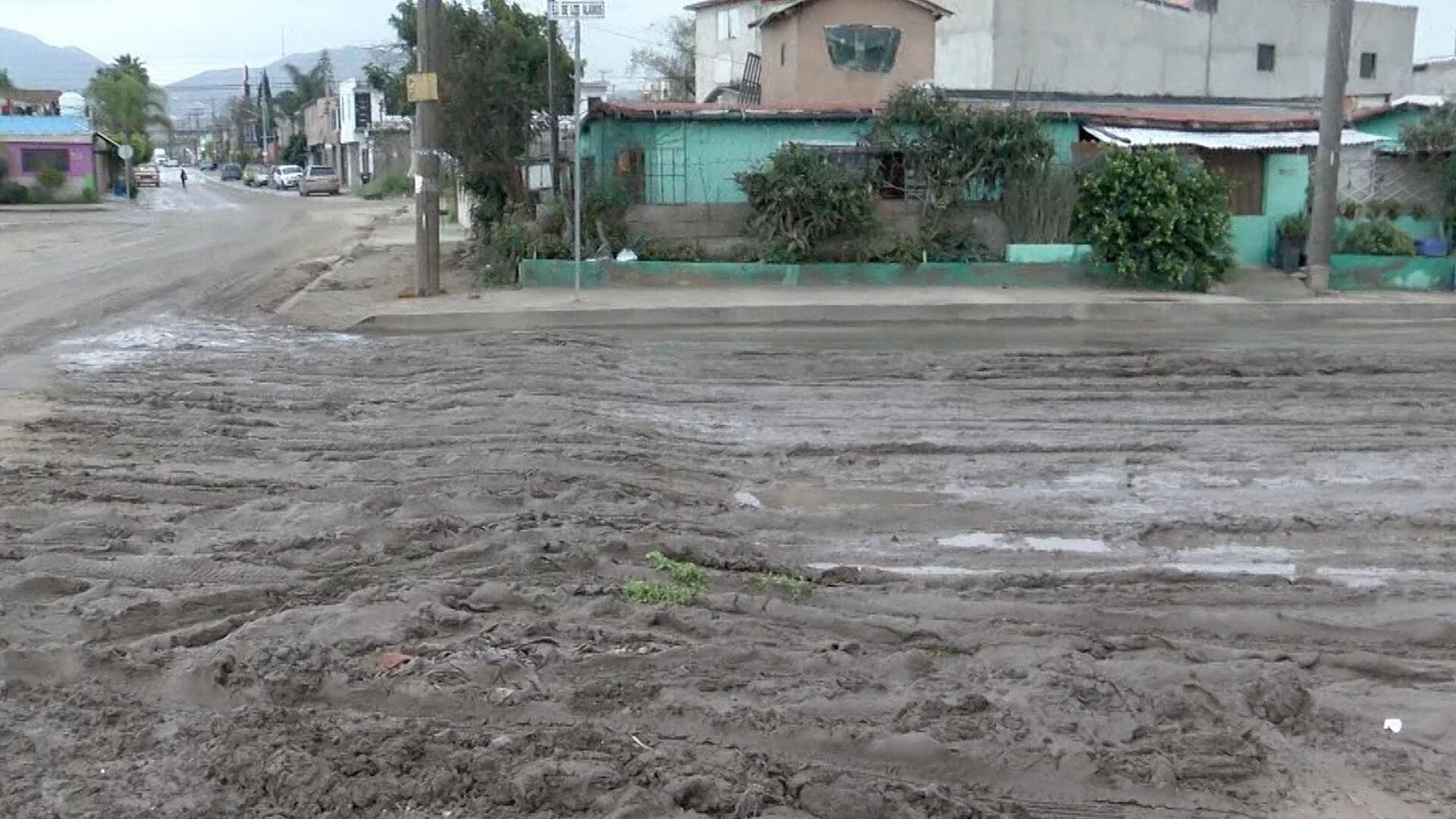 Reportan Inundaciones por Drenaje Tapado en Colonia Buenos Aires Norte de Tijuana