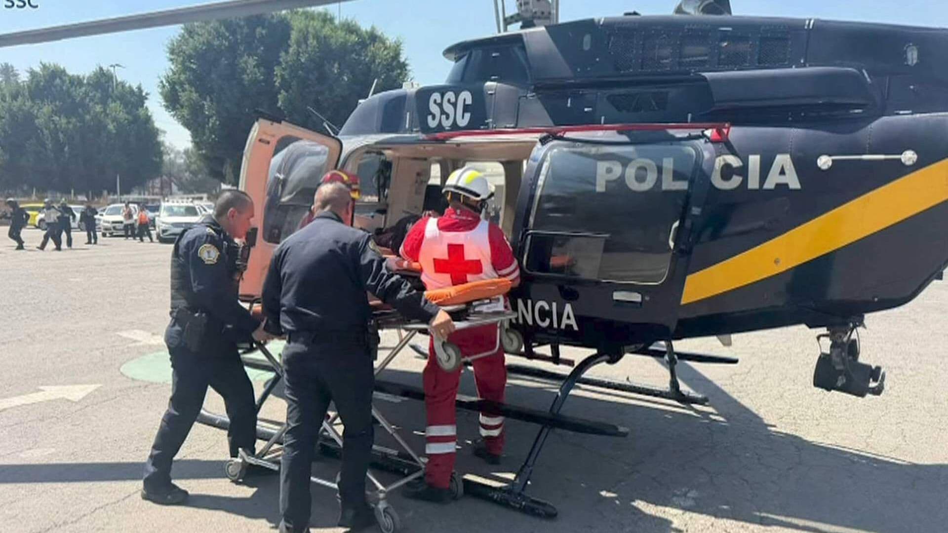 Joven Sufre Aparatoso Accidente en Obra, en Tláhuac; Es Trasladado en Helicóptero a Hospital en Iztapalapa