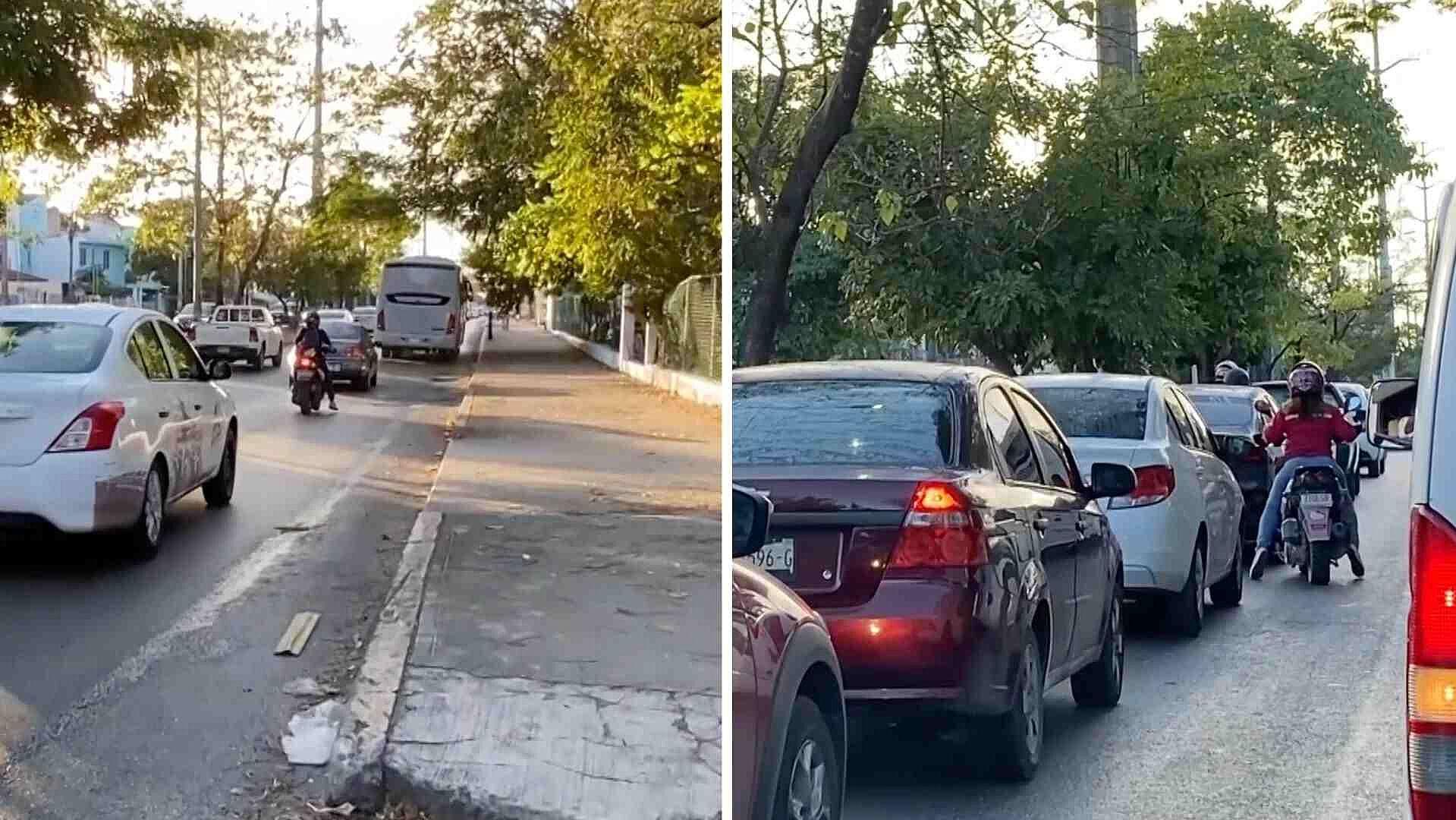 Reporte Vial en el Caribe Mexicano; Intenso Tráfico en la Zona