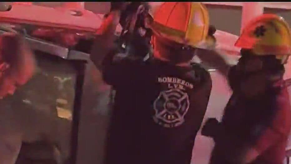 Deja Volcadura 3 Personas Lesionadas en Escobedo