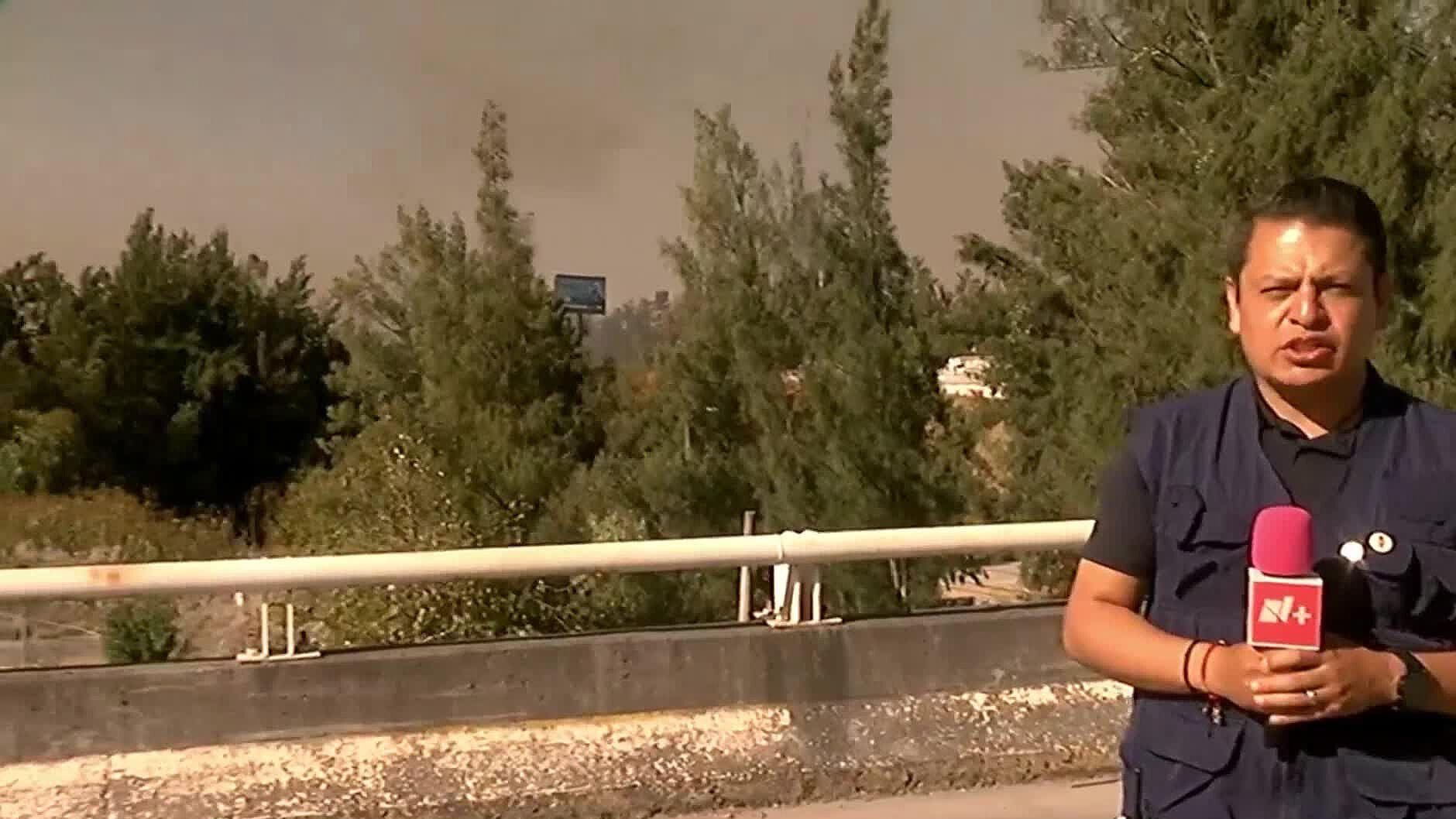 Por Tierra y Aire Combaten Incendio Cerca de La Primavera en la Zona del Bajío en Zapopan