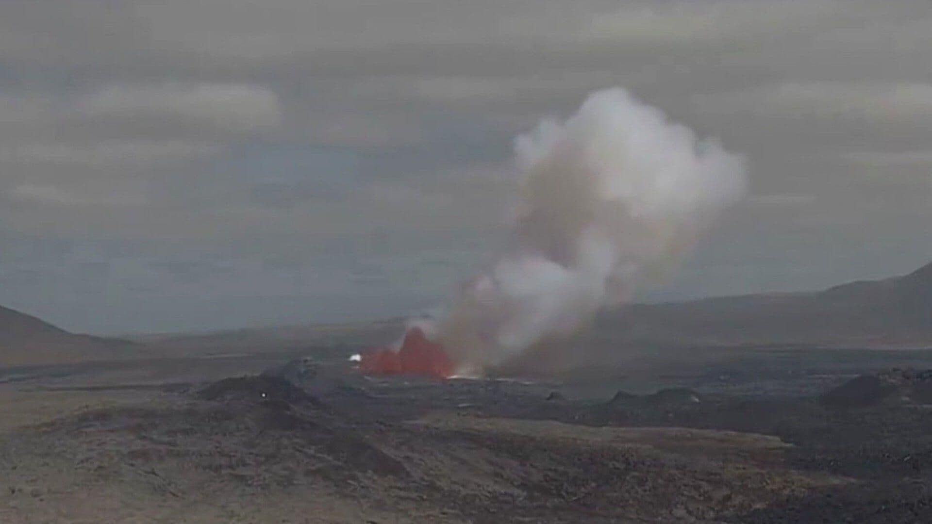 Time Lapse de la Erupción del Volcán de Islandia Hoy 29 de Mayo