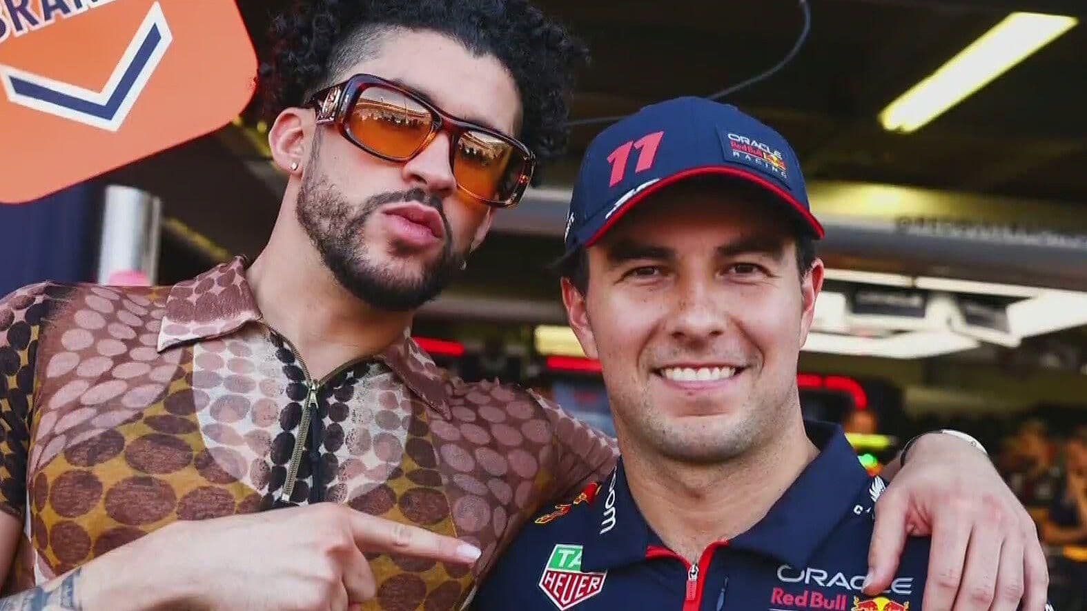 Bad Bunny Presenta Casco que Usará "Checo" Pérez en Mónaco