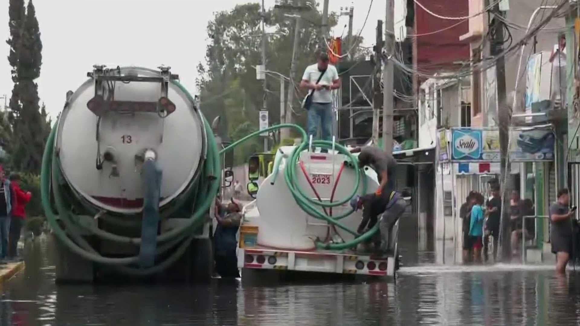 Inundación Afecta a Familias, en Ciudad Azteca, en Ecatepec