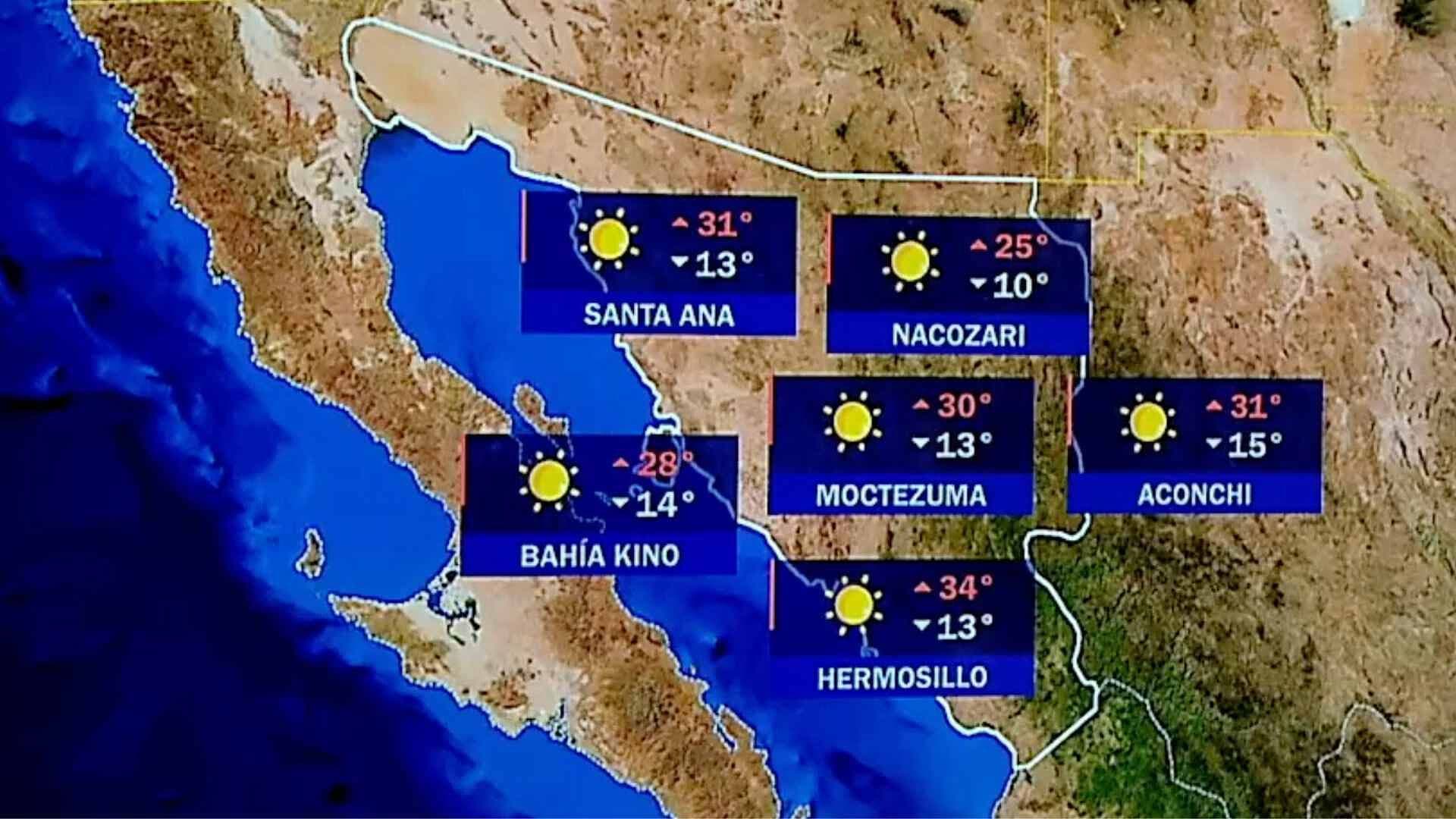 Clima en Sonora: Pronóstico de Hoy Lunes 23 de Febrero del 2026