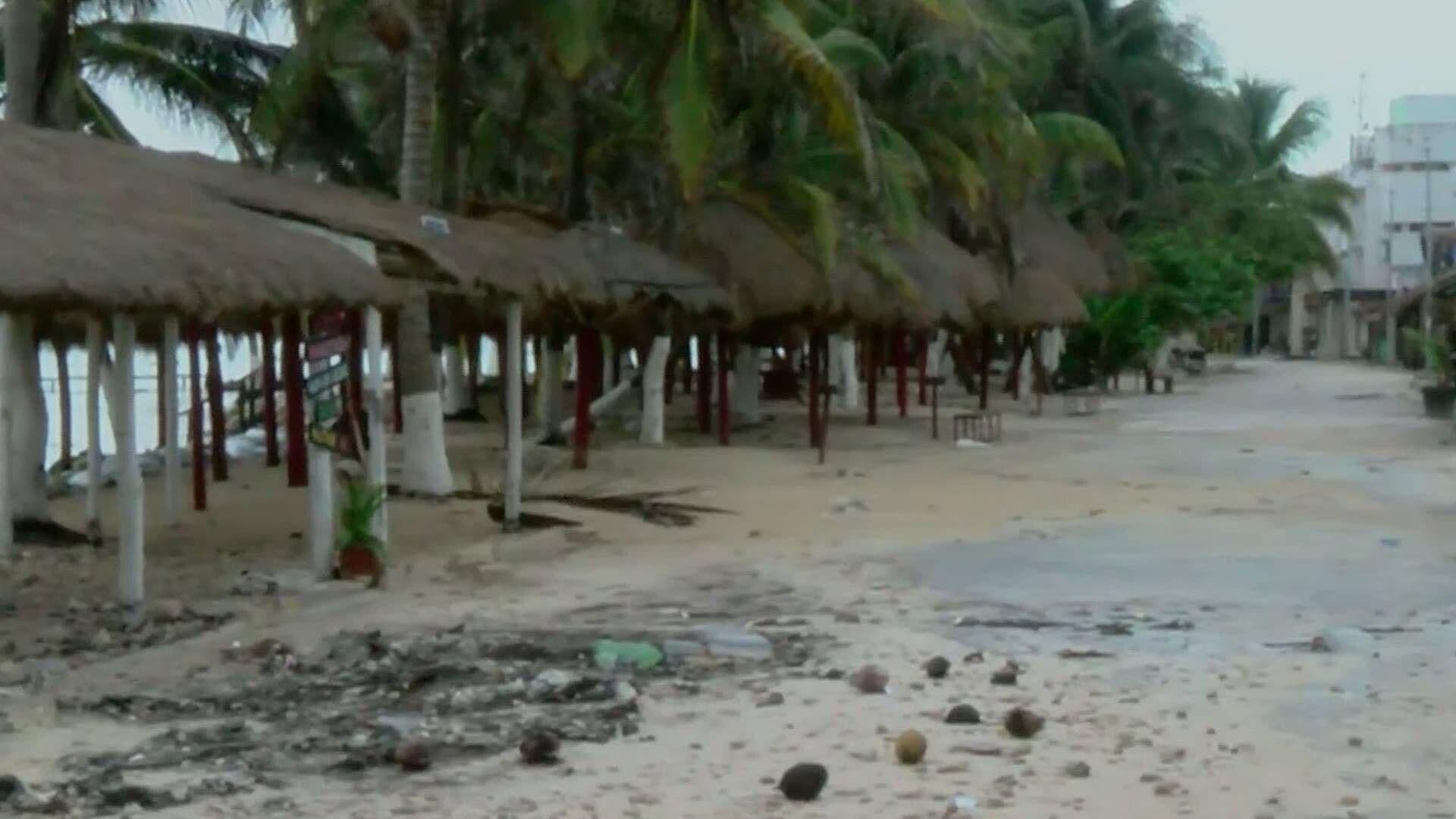 Así se ve el Mar en Mahahual Tras el Ingreso de Beryl