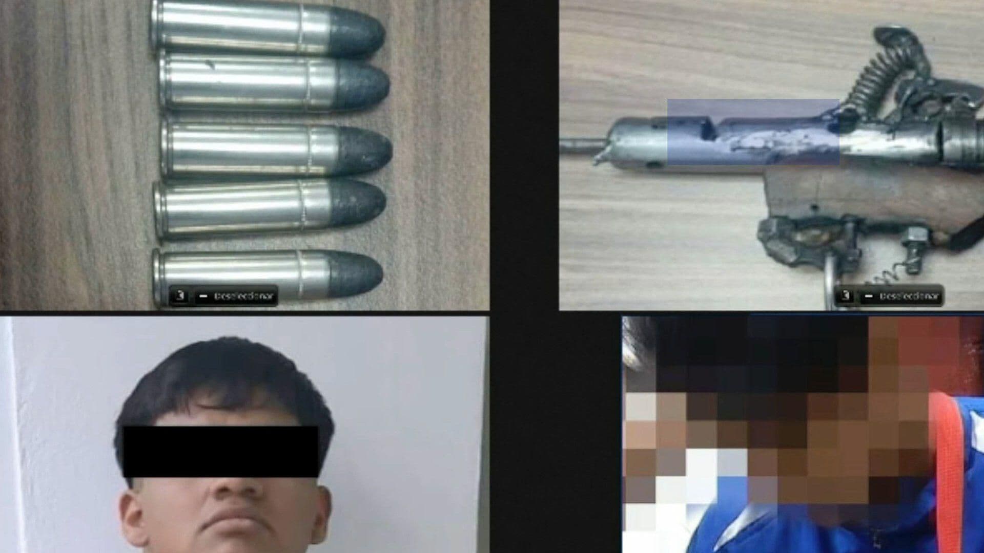 Detienen a Dos Hombres con Arma Hechiza y Varios Cartuchos en la Colonia León I