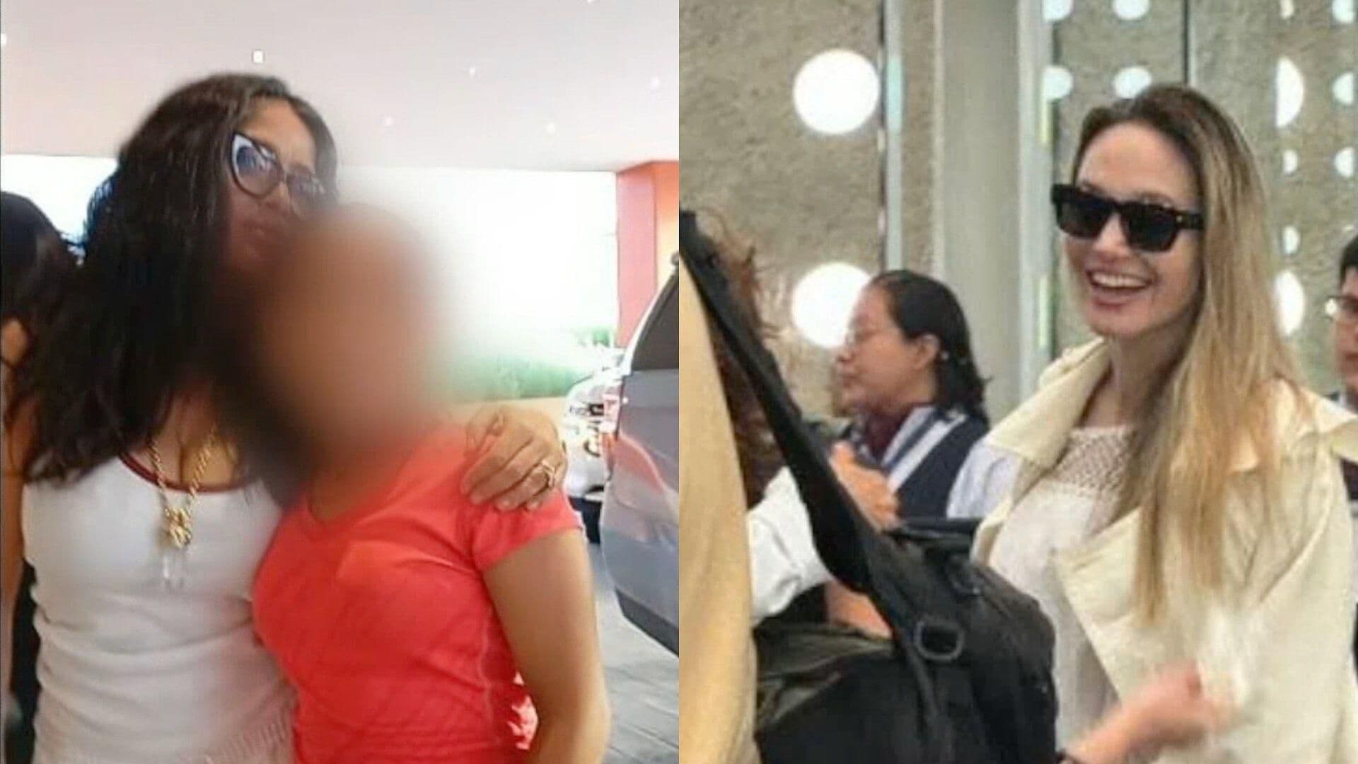 Captan a Salma Hayek y Angelina Jolie de Visita en Veracruz