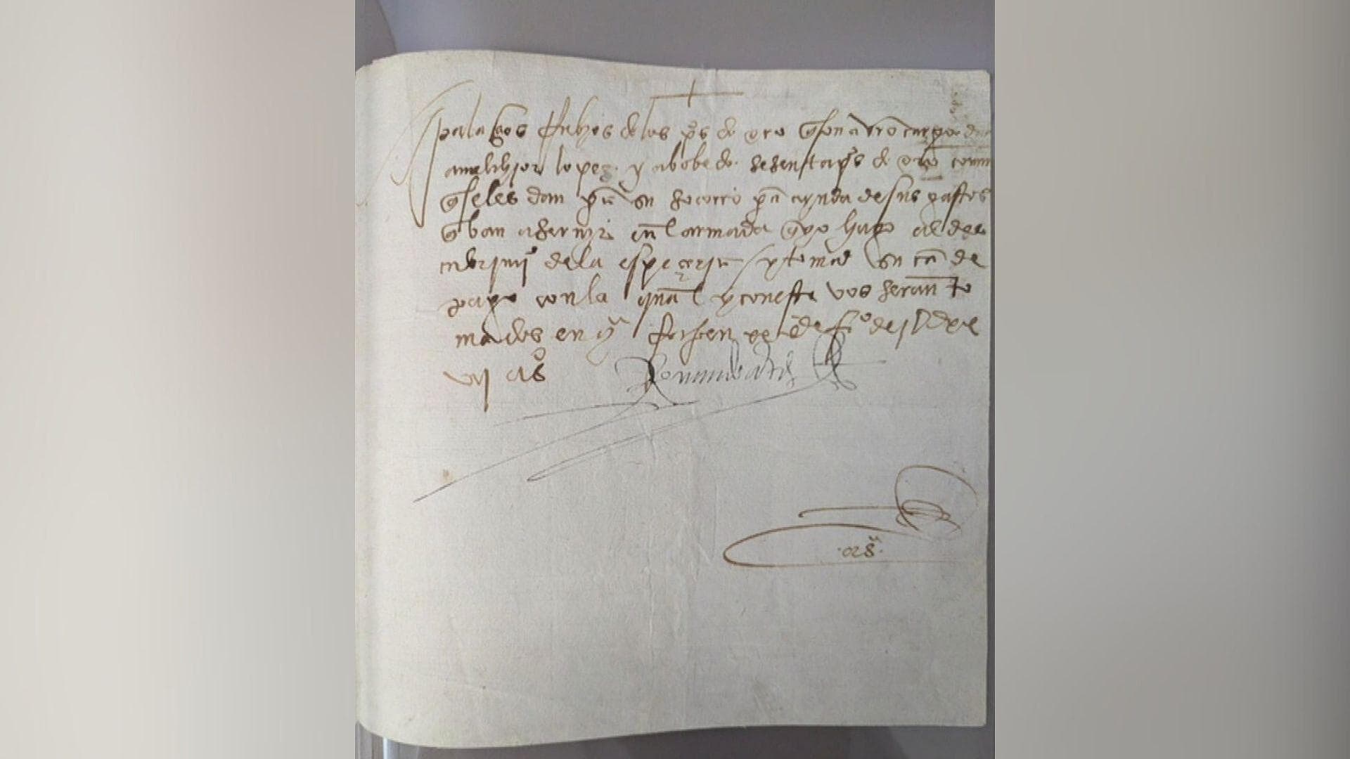 FBI Regresa a México Manuscrito Firmado por Hernán Cortés