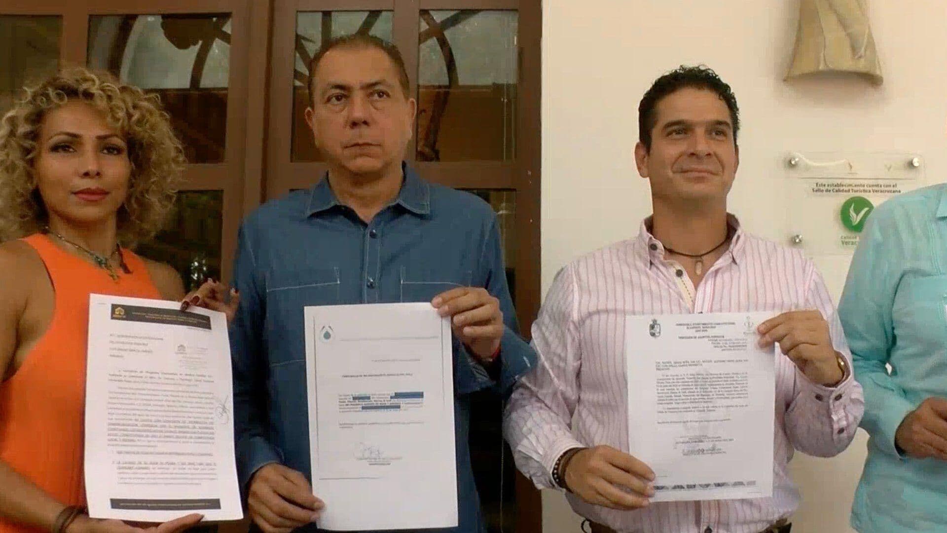 Habitantes de la Riviera Veracruzana se Manifiestan por Cobro Excesivo de Agua