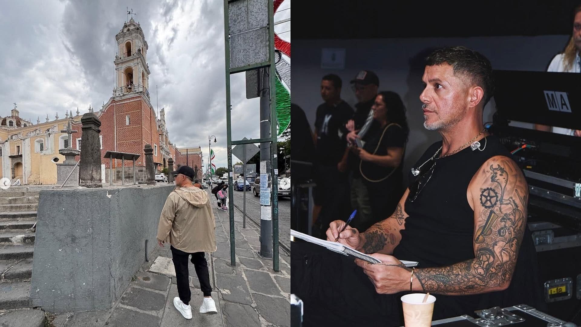 Captan a Alejandro Sanz Caminando por el Centro de Puebla