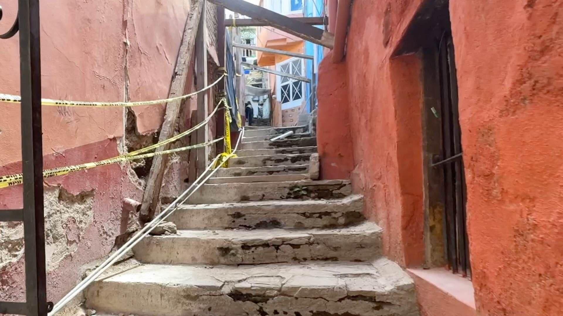 INAH Abandona Viviendas y Fincas En Riesgo de Caer en Guanajuato Capital