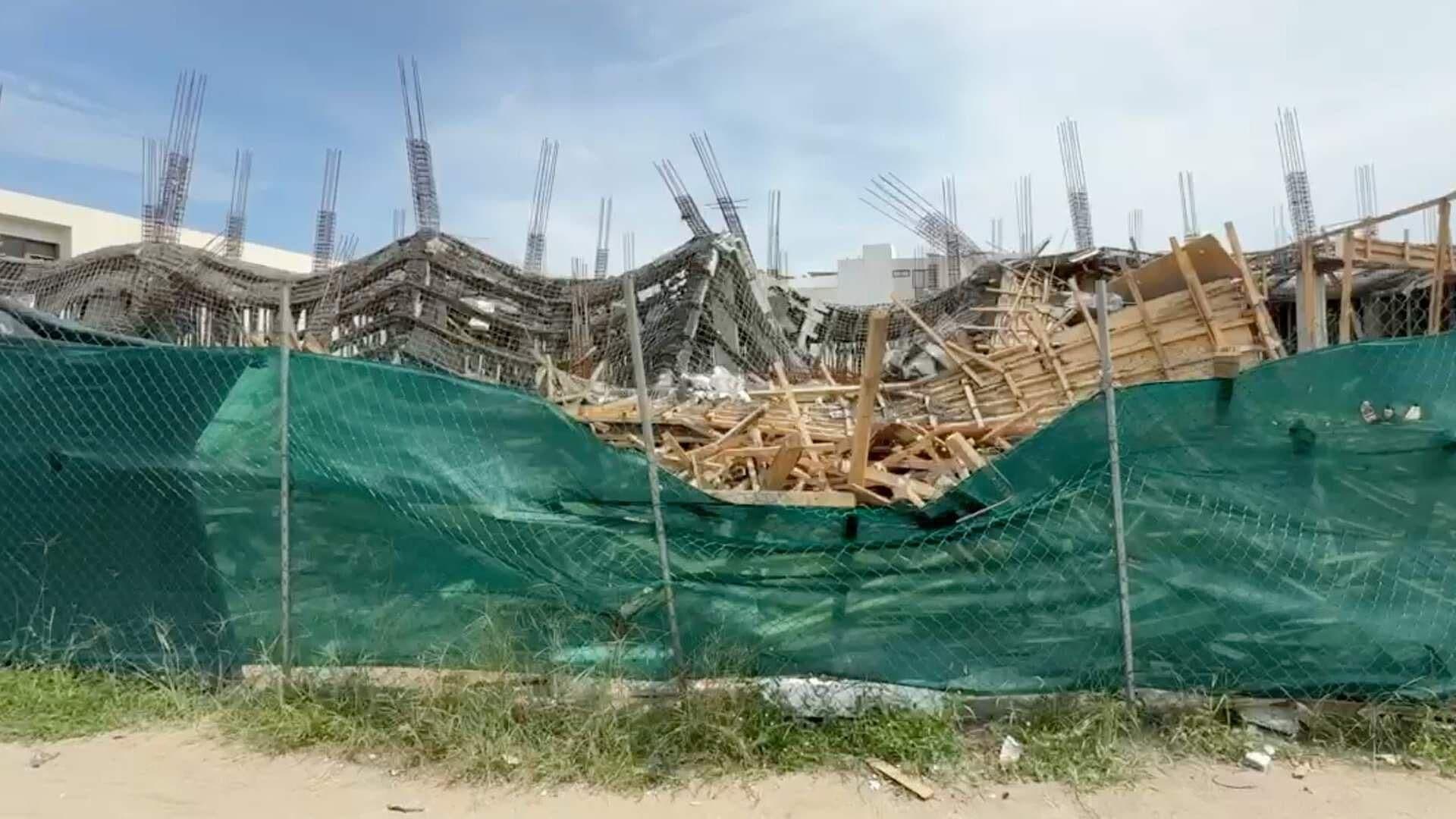 Se Derrumba Cimbra de Obra en Carretera Boca del Río-Antón Lizardo en Alvarado