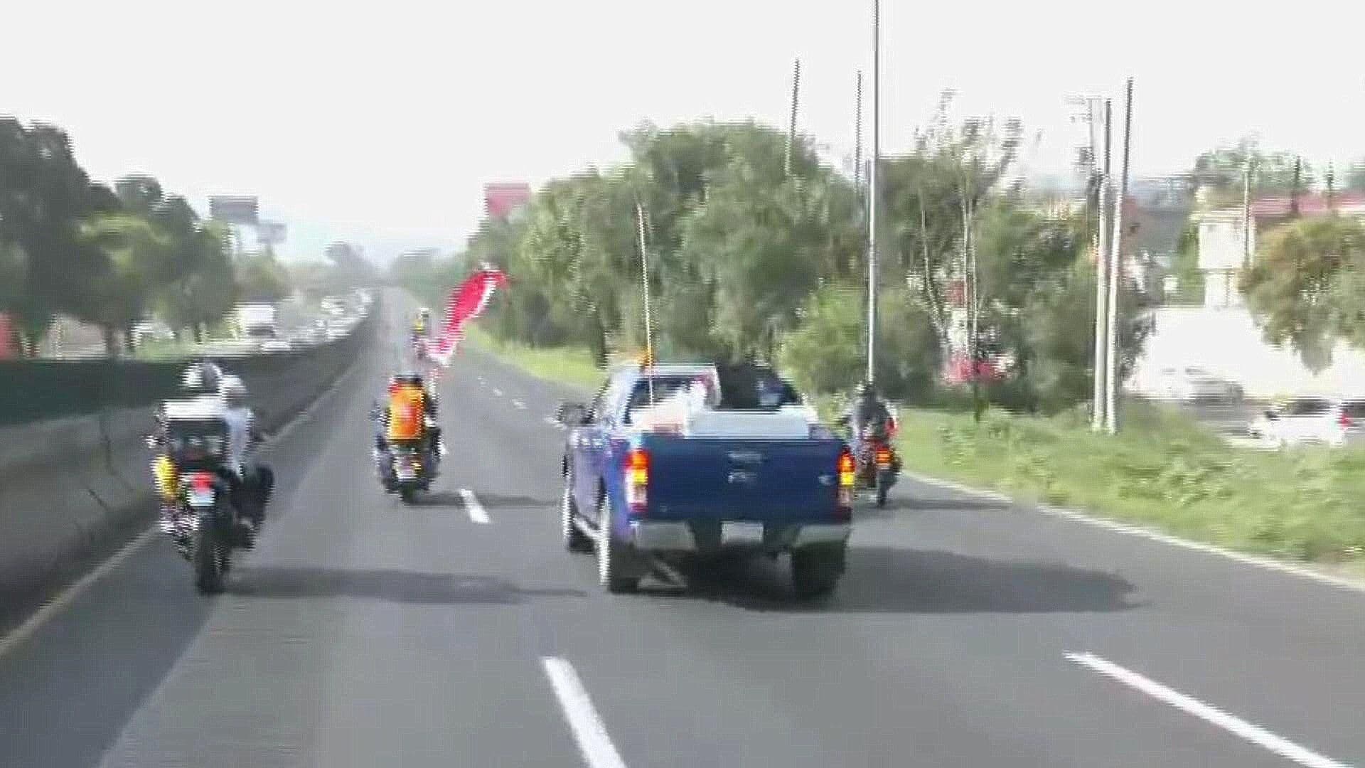 Caravana por la Justicia Avanza Sobre la México-Querétaro; Va al Senado