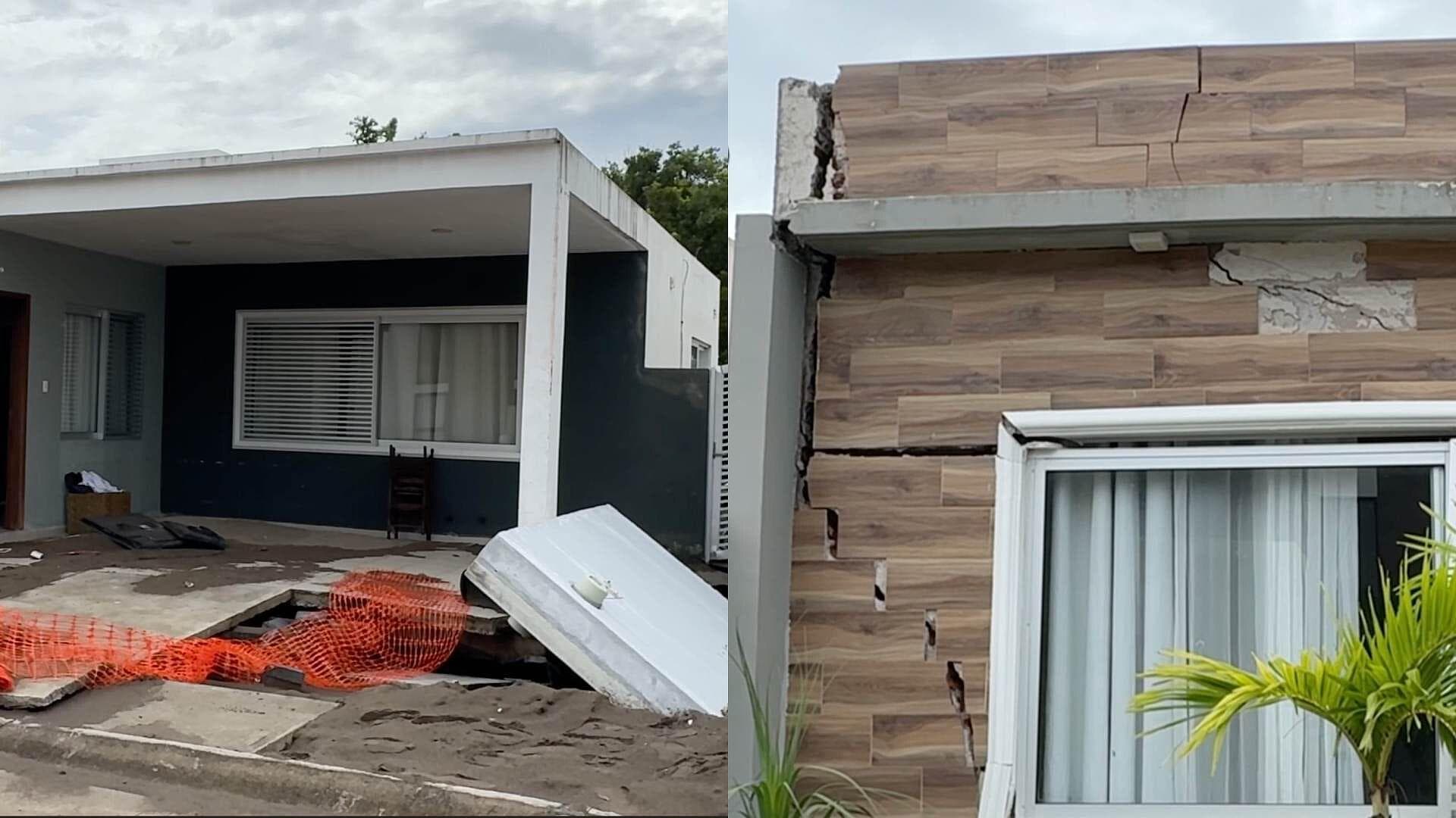 Socavón Destroza Viviendas en la Riviera Veracruzana