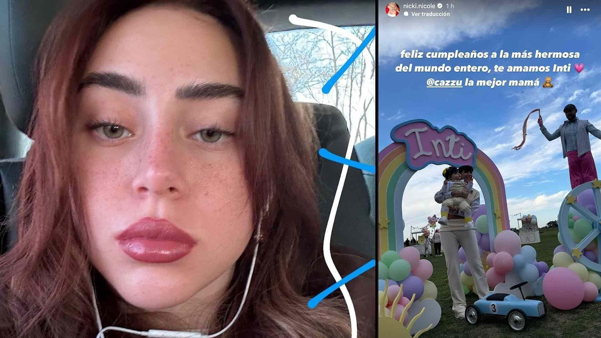 Nicki Nicole a Felicita a Inti en su Primer Cumpleaños