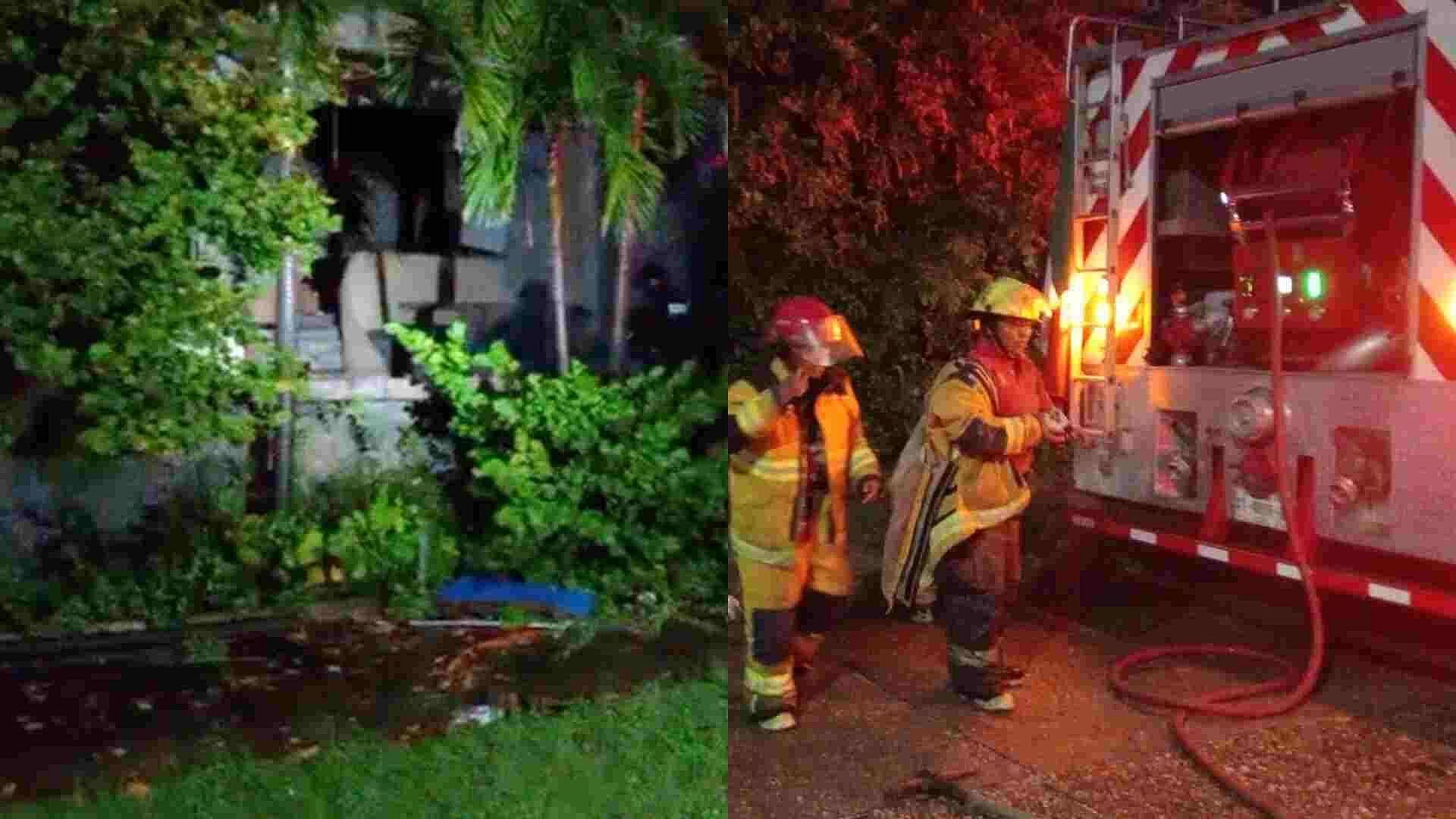 Se Incendia Casa que Fue del Padre de Salma Hayek en Coatzacoalcos, Veracruz