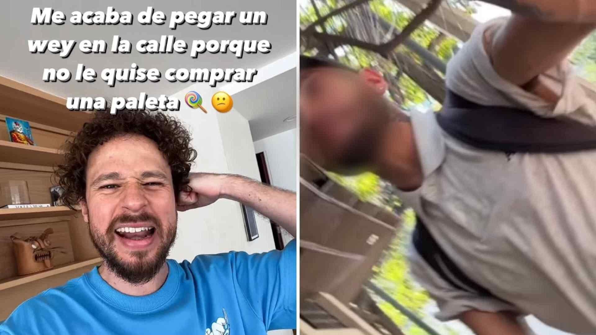 Golpean Luisito Comunica en la Calle por No Querer Comprar una Paleta