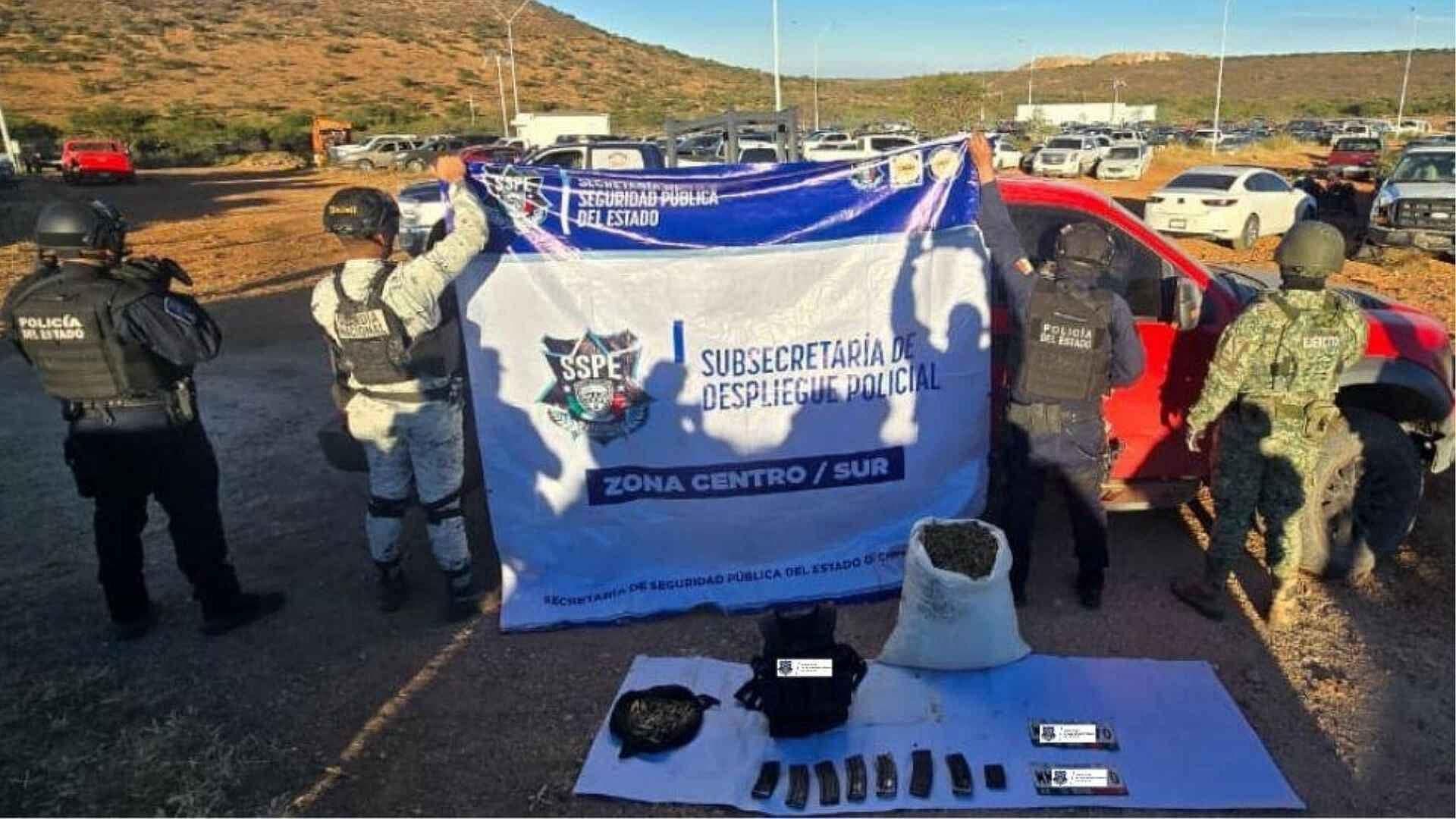 Localizan Vehículo Escondido Entre la Maleza Durante Operativo en Parral, Chihuahua