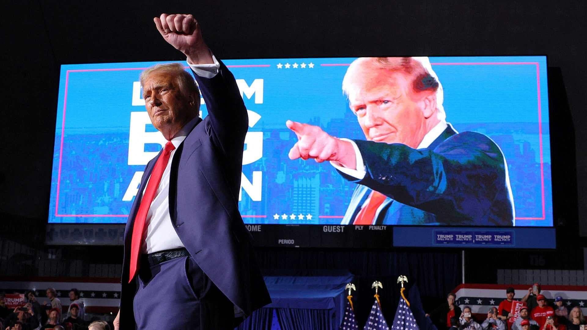 Llega Donald Trump a su Residencia de Mar-a-Lago, en Florida