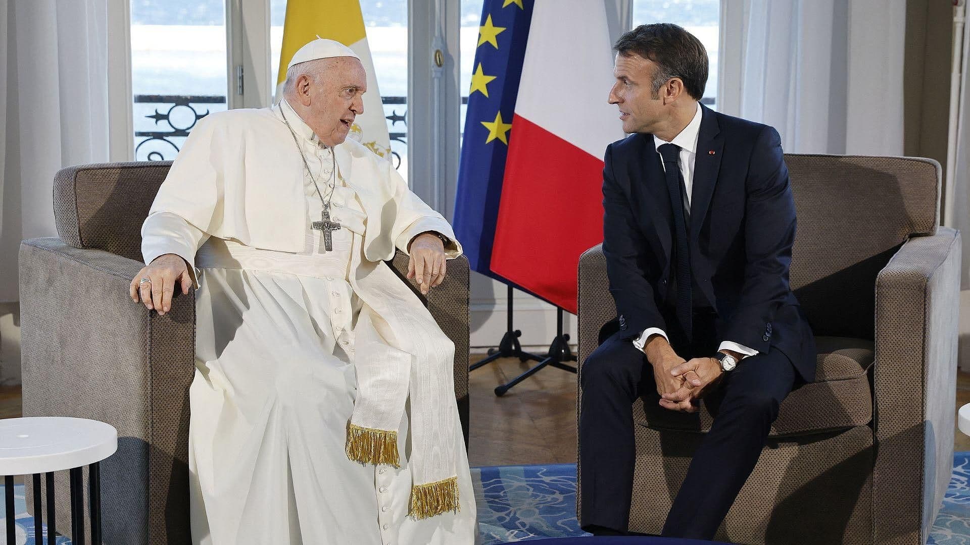 El Papa se Reúne con Macron y se Despide de Marsella con Misa