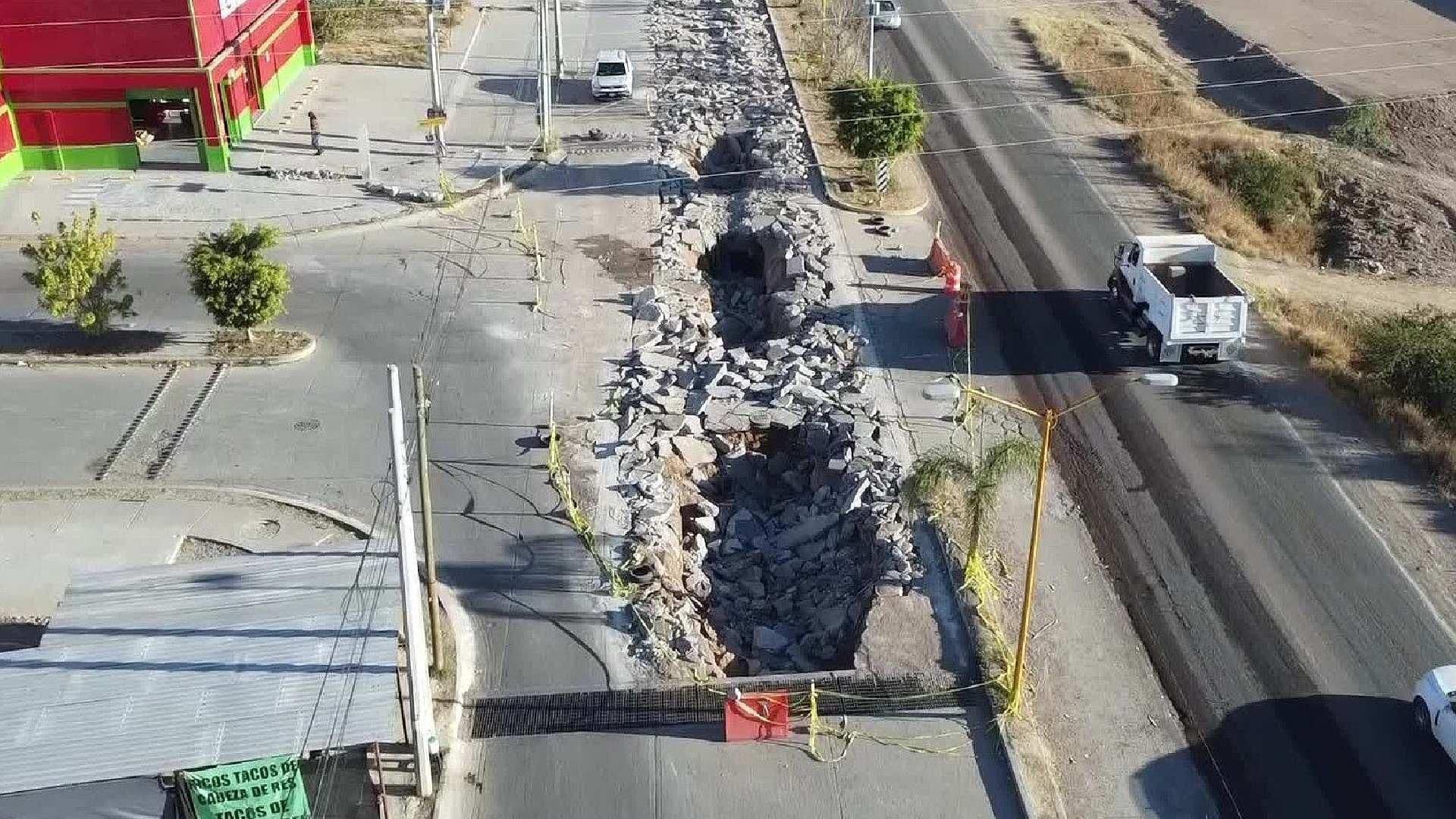 Sin Reparar Socavón en Fraccionamiento La Florida, Aguascalientes: “Nuestros Niños en Riesgo”