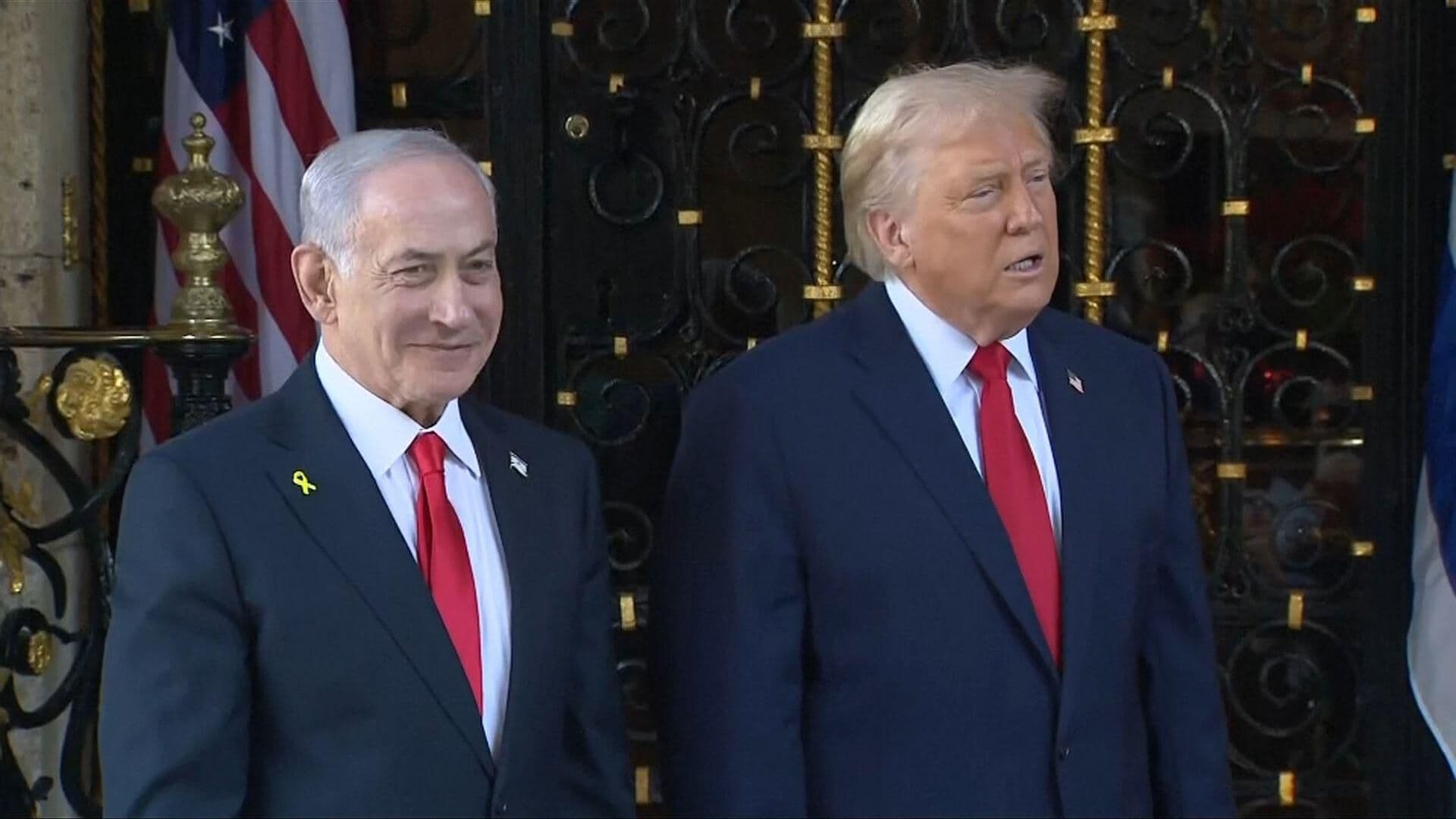Netanyahu Llega a Residencia de Trump en Mar-a-Lago, Florida