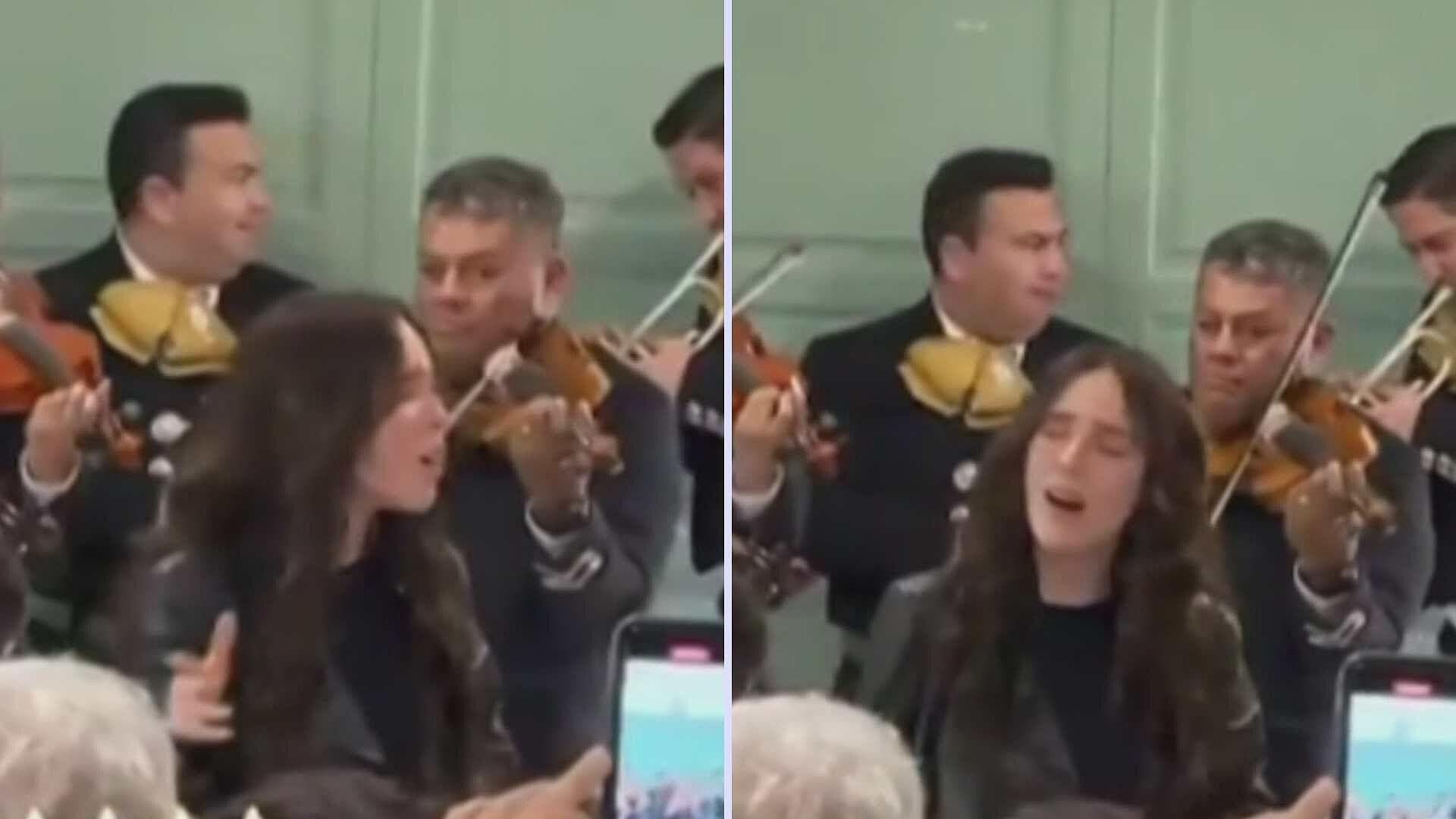 Video: Belinda Canta con Mariachi en Madrid y se Vuelve Viral
