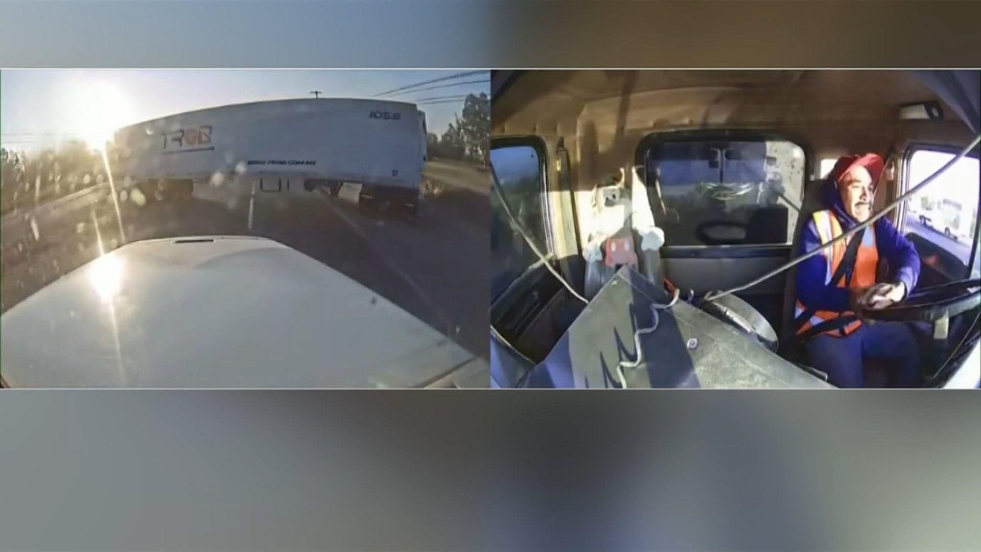 VIDEO: Cabina de Camión Muestra Choque que Partió en Dos a Tráiler en Irapuato, Guanajuato