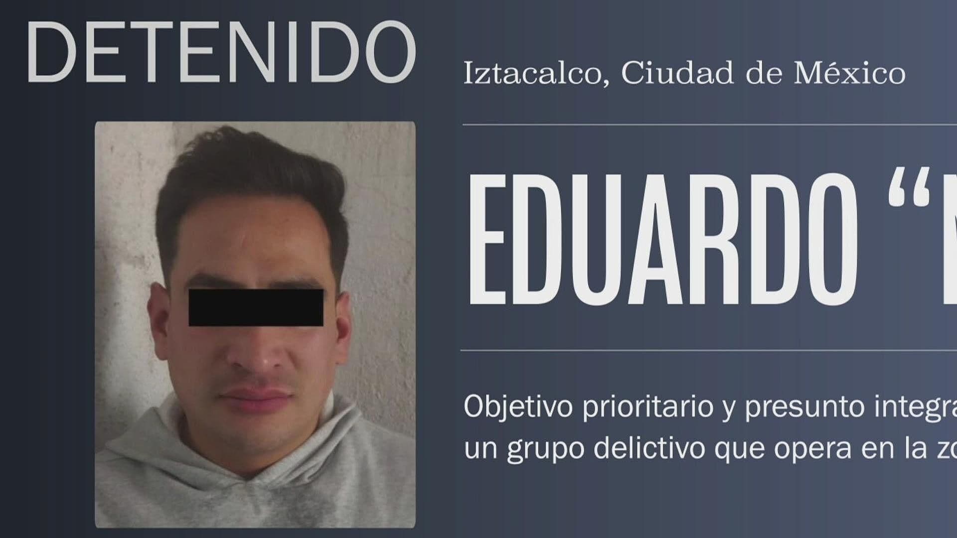 Detienen en Iztacalco  Eduardo "N", Integrante de un Grupo Delictivo de la CDMX