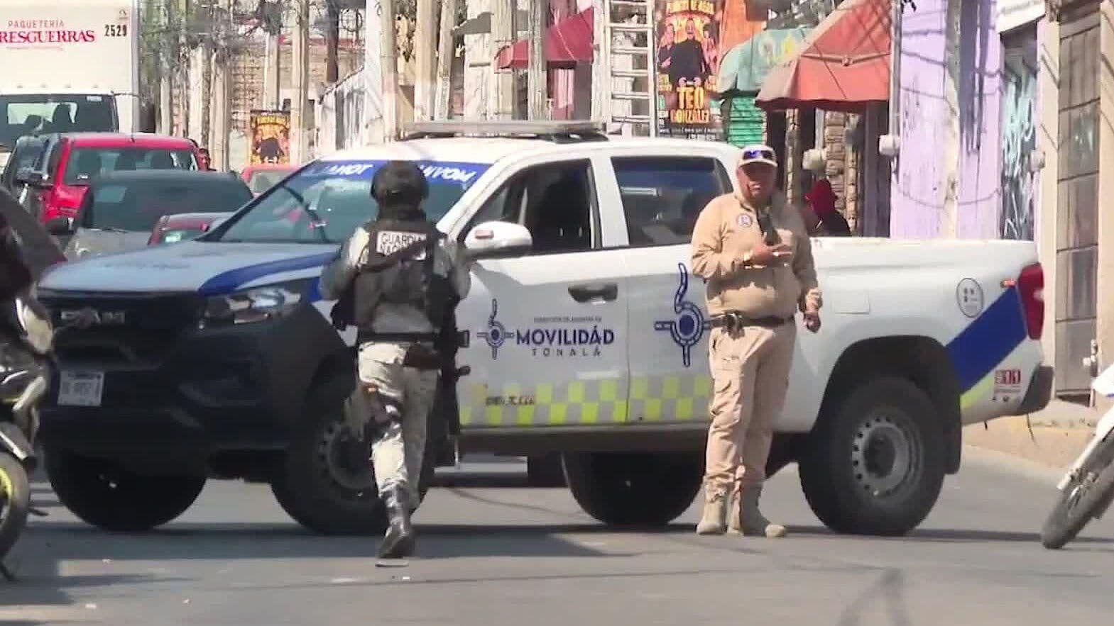 Elementos de la Fiscalía de Jalisco son Atacados a Balazos en el Centro de Tonalá