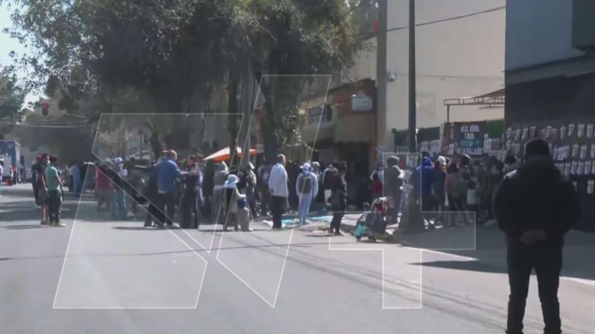 Manifestantes Bloquean la Calle Doctor Lavista, en la Alcaldía Cuauhtémoc, CDMX