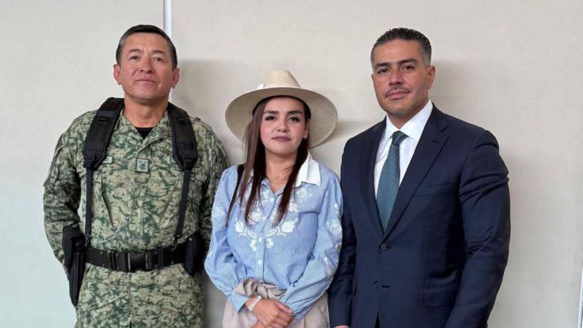 García Harfuch se Reunió con Alcaldesa de Uruapan para Dar Seguimiento a Seguridad