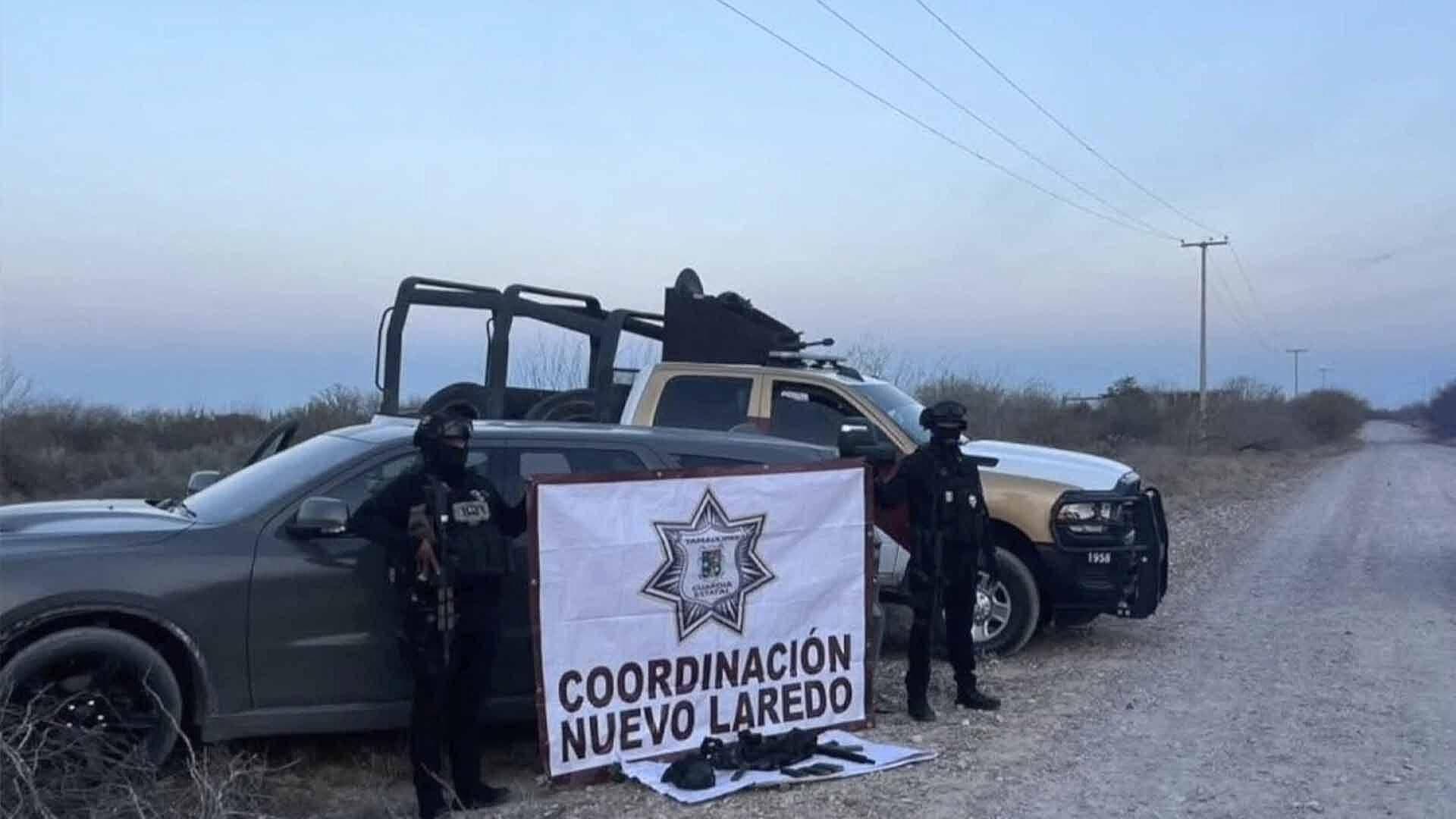 Aseguran en Nuevo Laredo una Camioneta con Reporte de Robo; Tenía Armas en su Interior