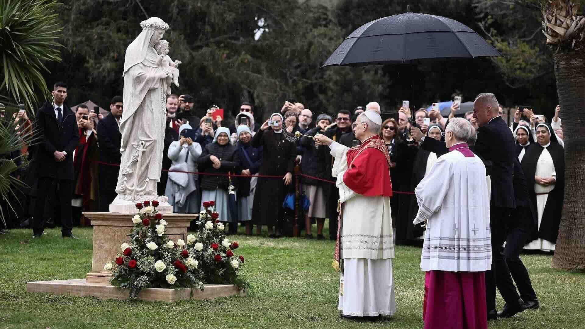 Papa León XIV Inauguró Mosaico Mariano y Estatua de Santa Rosa de Lima en Vaticano