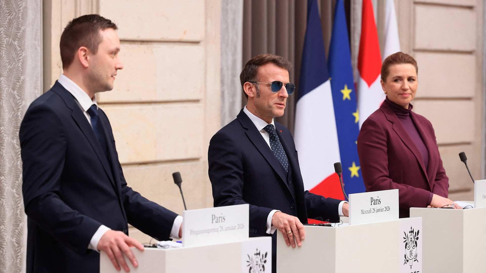 Macron Reafirma Apoyo de Francia a Dinamarca y Groenlandia en Reunión Oficial