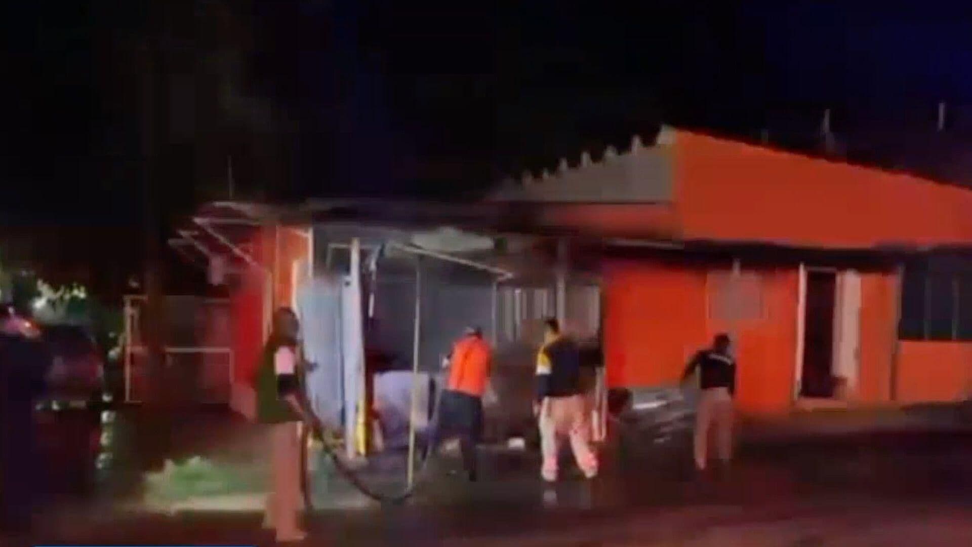 Atacan con Bombas Caseras Locales Comerciales en el Centro de Acayucan, Veracruz
