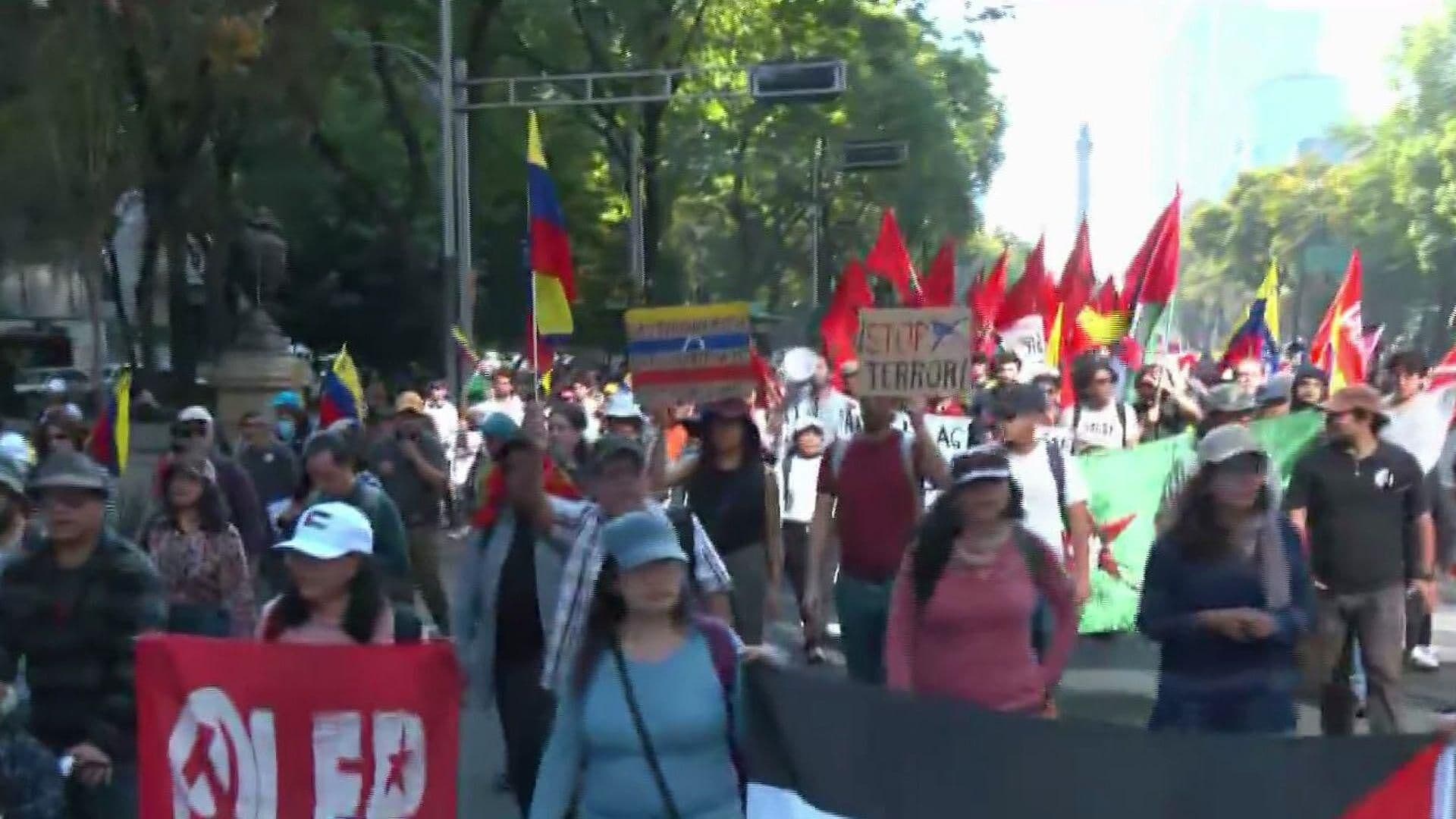 Marchas Hoy en CDMX: Protestan en Reforma por Acciones de EUA contra Venezuela