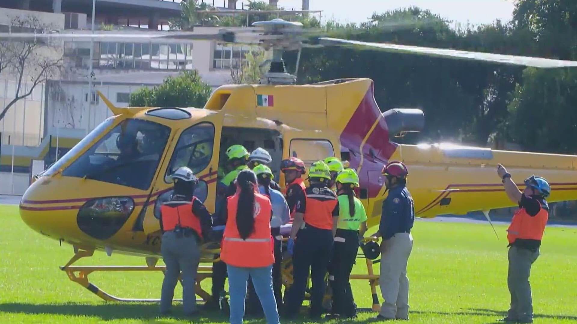 Sufre Graves Lesiones en Accidente; Lo Trasladan en Helicóptero, Vuela Desde Dr. Arroyo a Mty