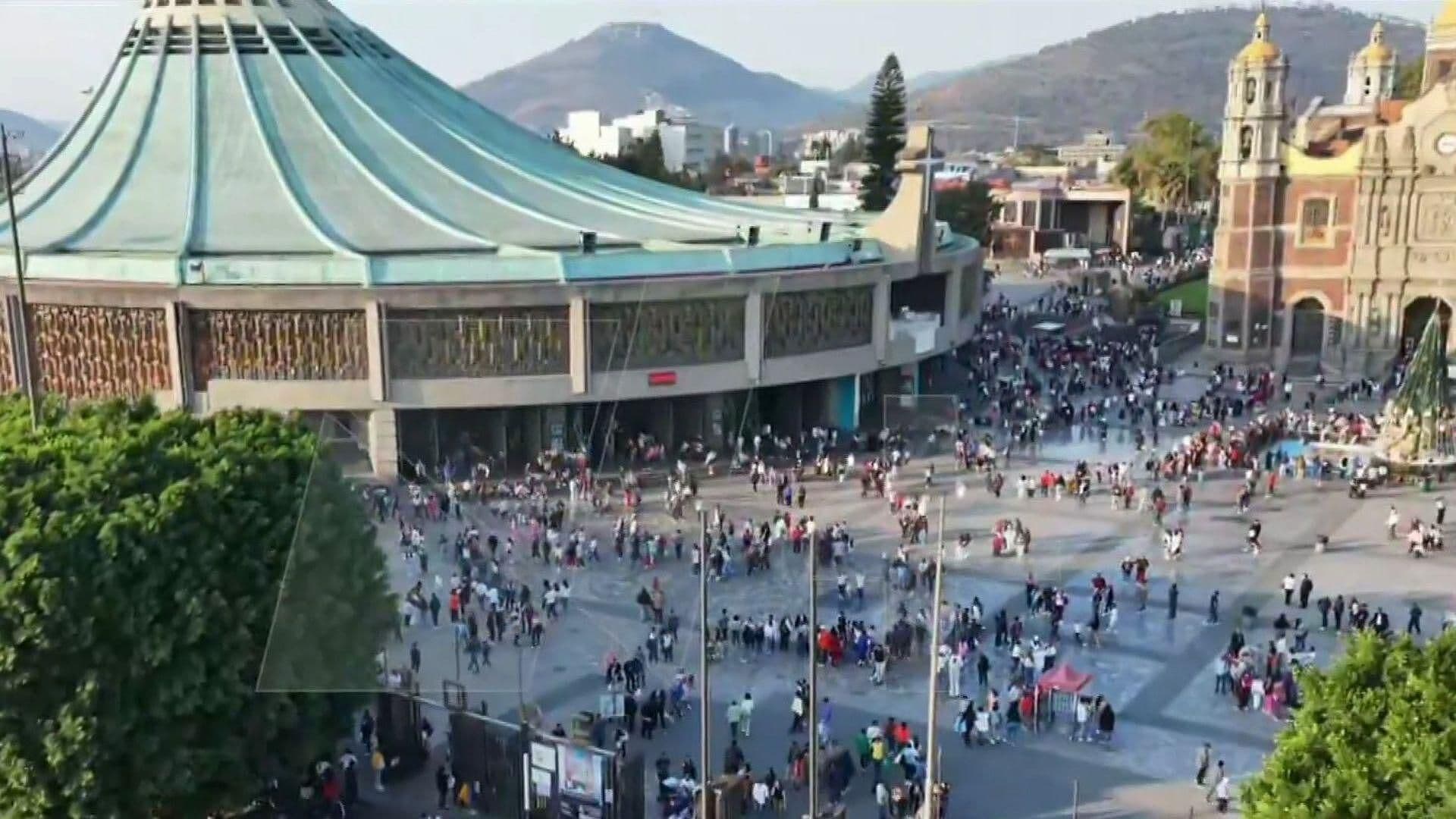 Miles de Personas Visitan la Basílica de Guadalupe en Año Nuevo