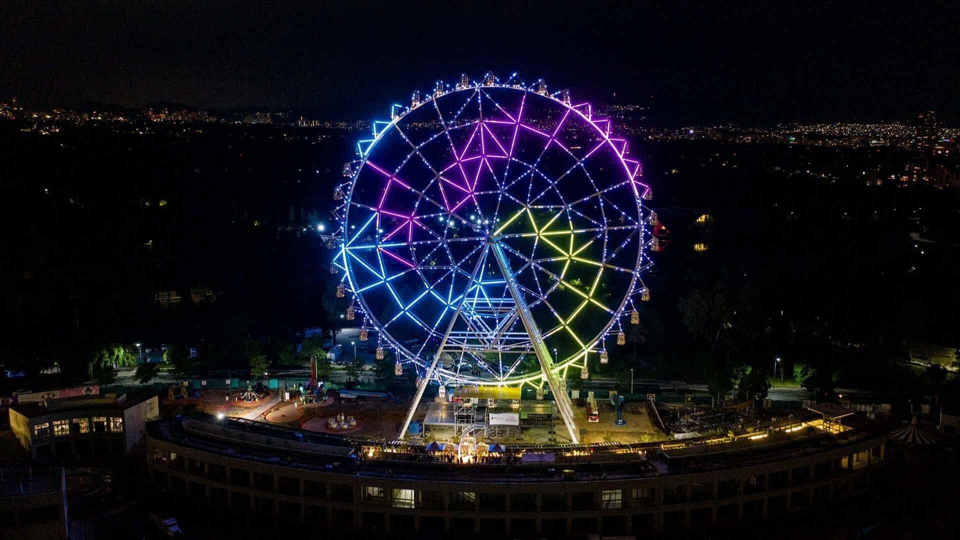 Se Funden Luces de la Rueda de la Fortuna de Aztlán en CDMX