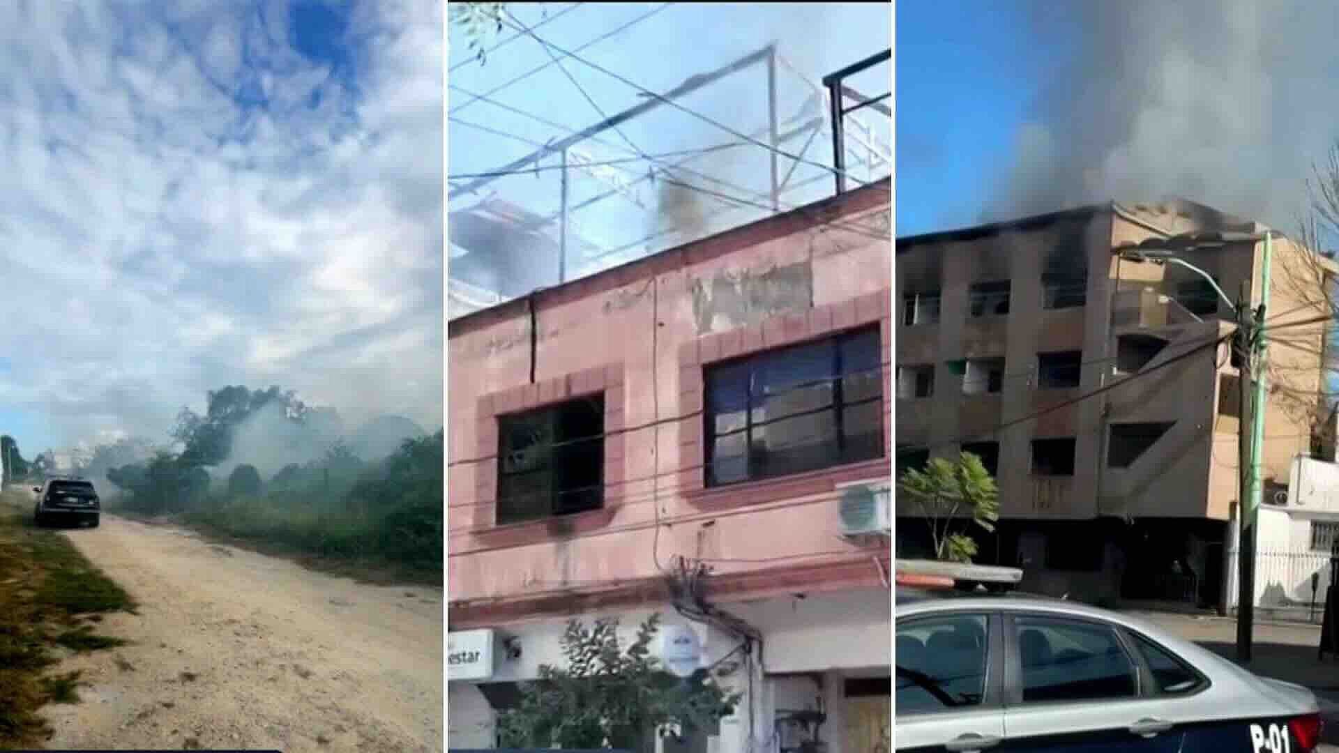 Tres Incendios Generan Movilización en Playa del Carmen, Iguala y Parral; Sin Heridos