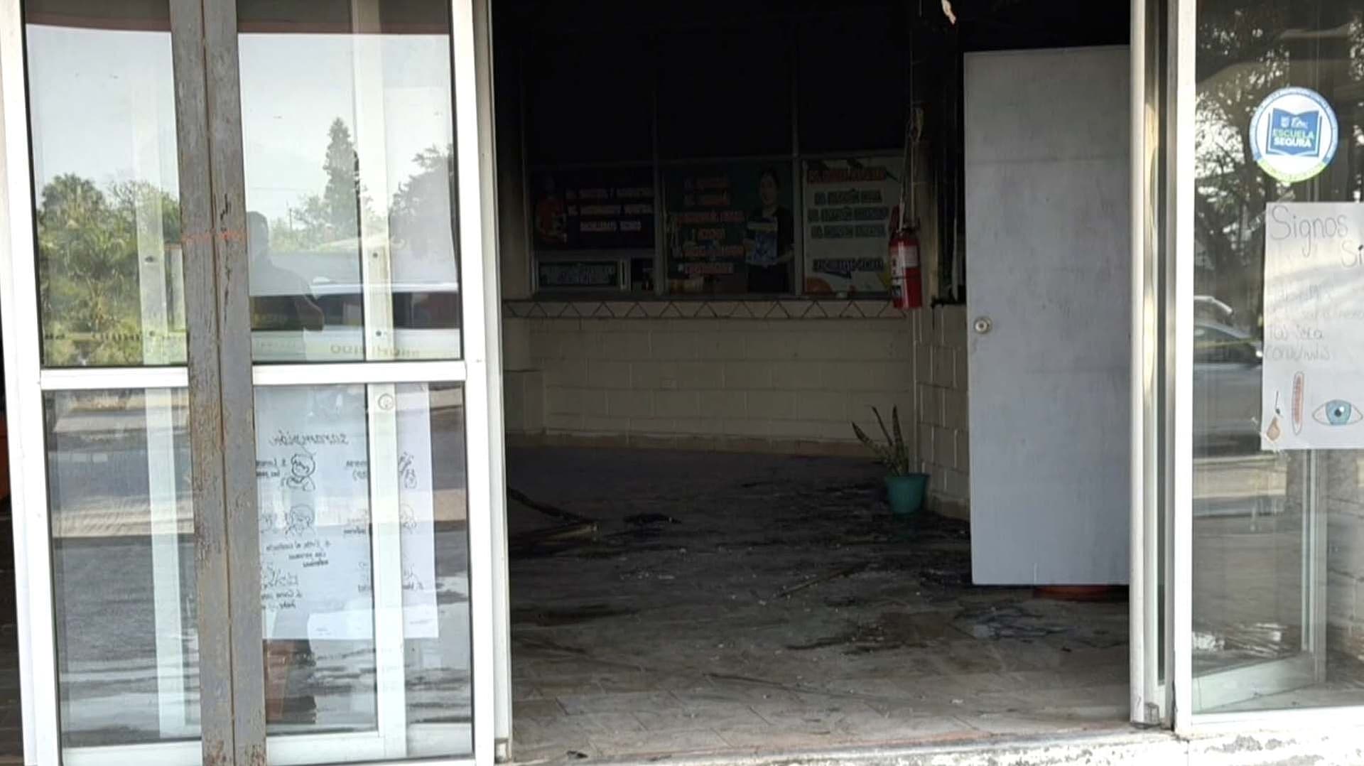 Registran Incendio en Instituto de Valle Hermoso; Especulan sea Acto de Vandalismo