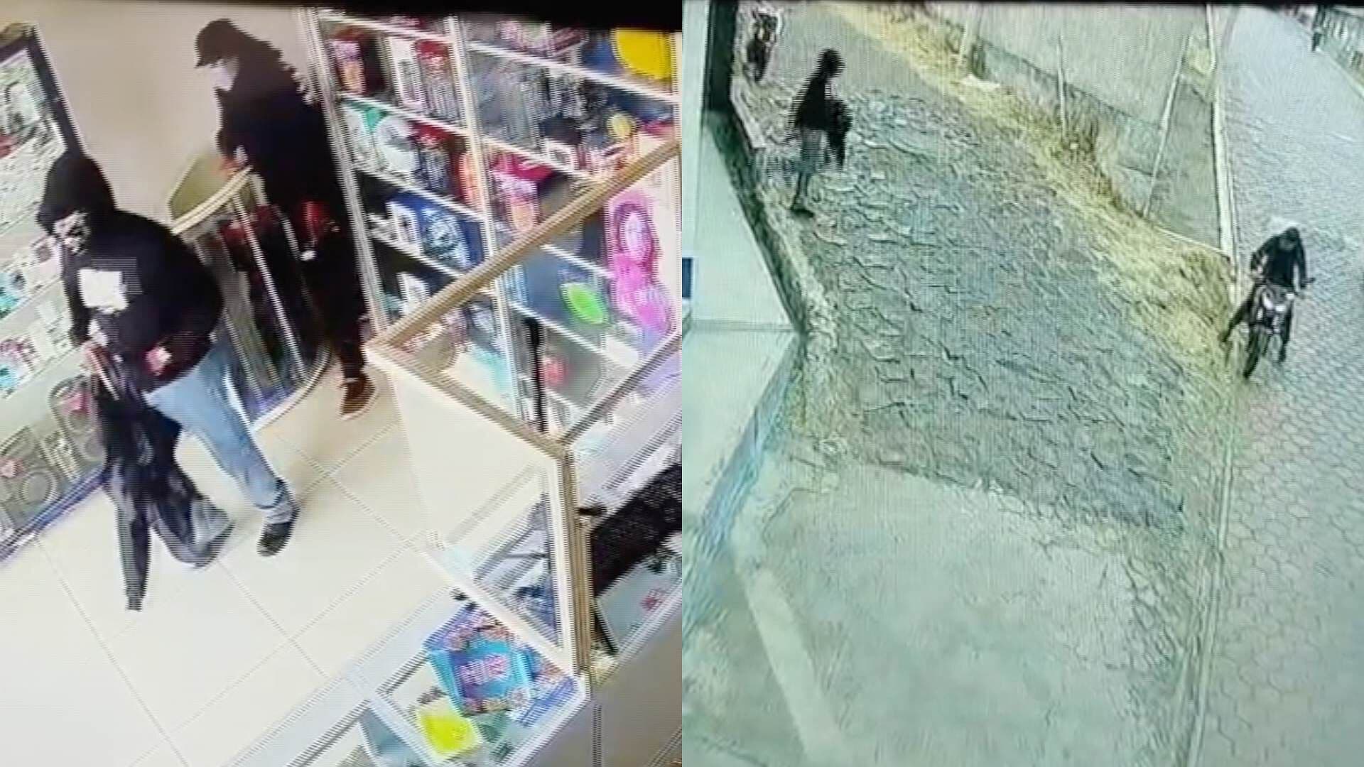 Video: Captan a Dos Sujetos Robando en un Negocio de San Andrés Cholula, Puebla