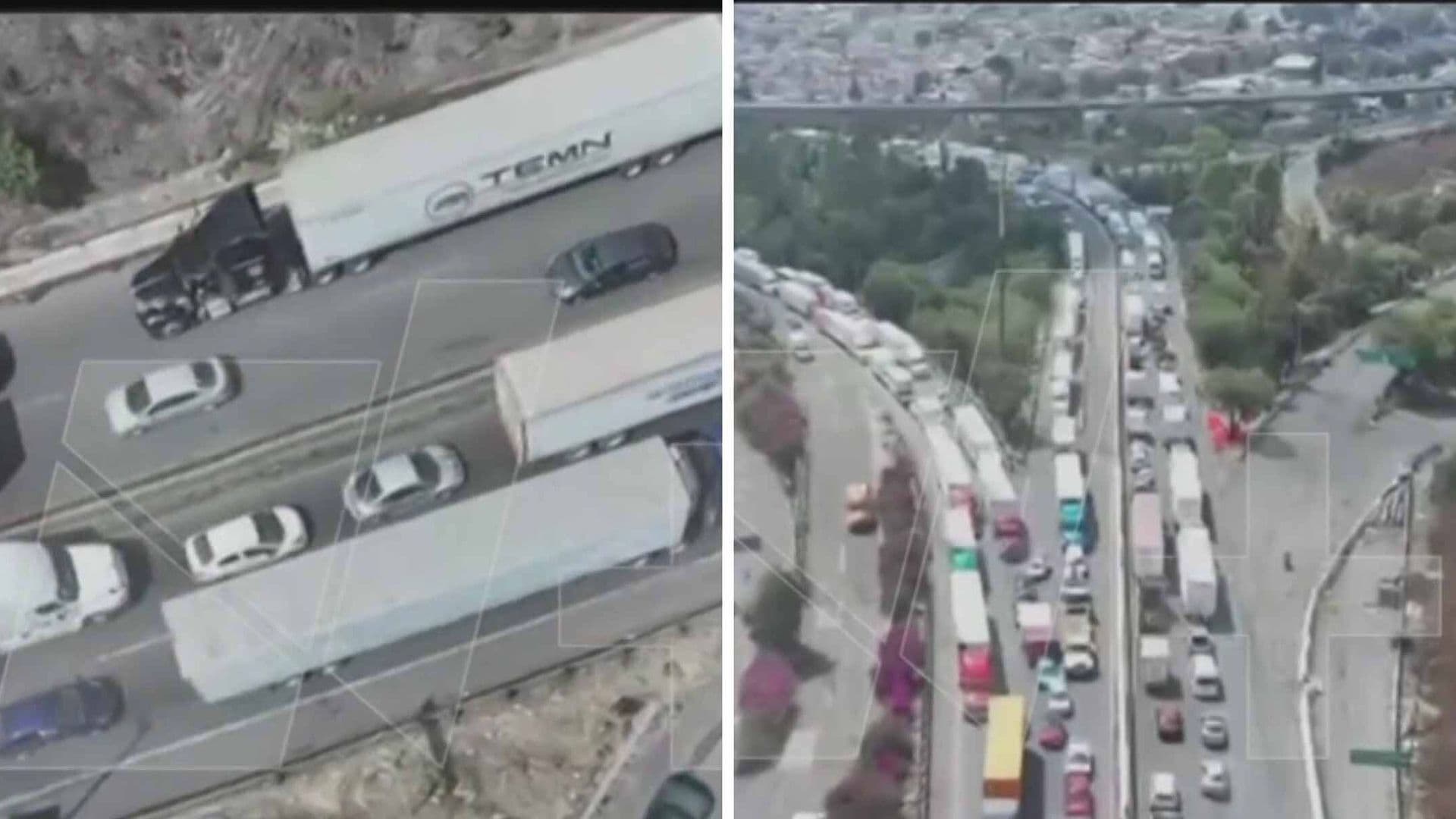 Desde el Aire: Colapsa Circulación en Periférico Norte; Vehículos Llevan Más de una Hora Varados