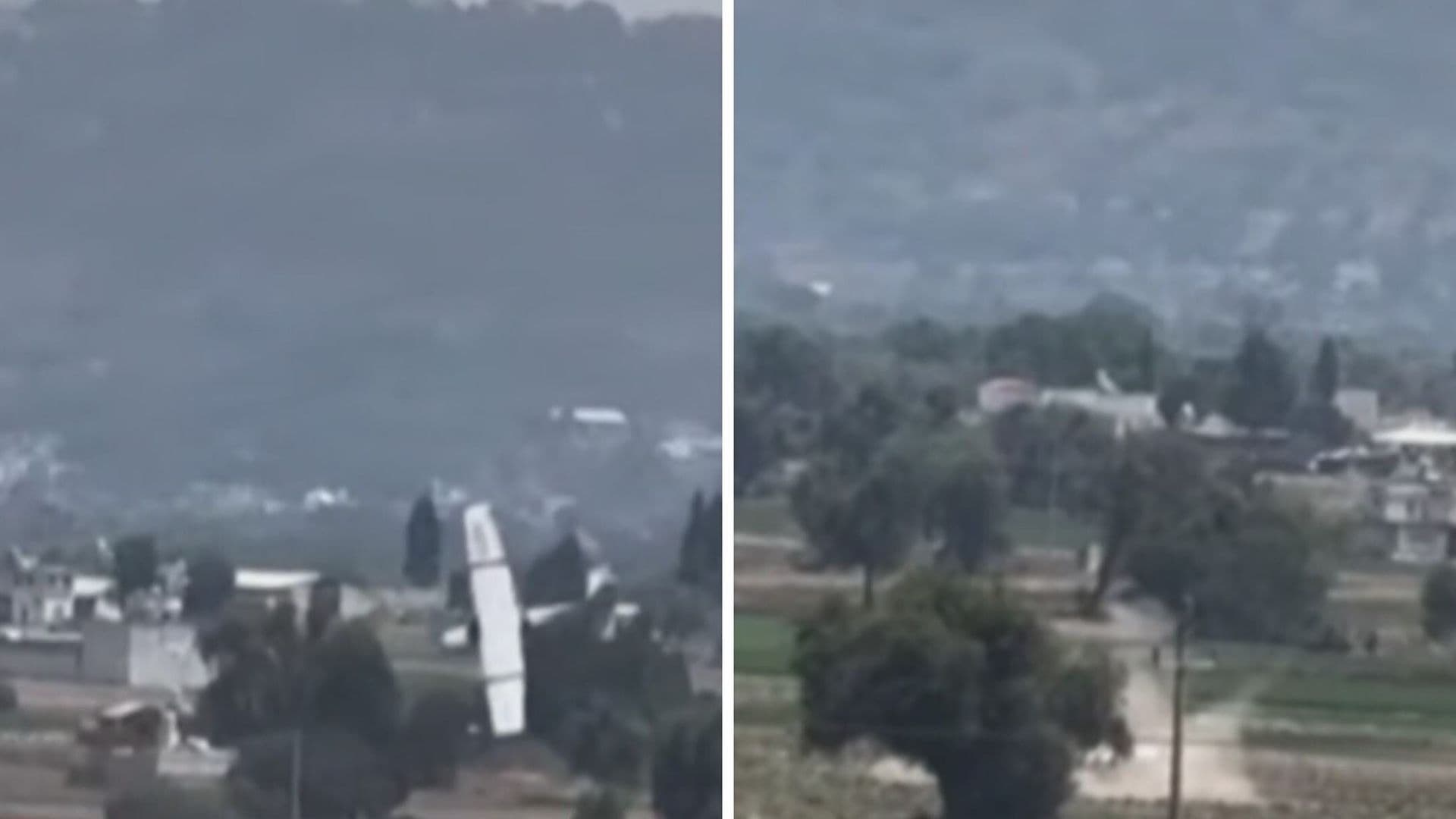 VIDEO: Momento del Desplome de la Avioneta en Huejotzingo, Puebla